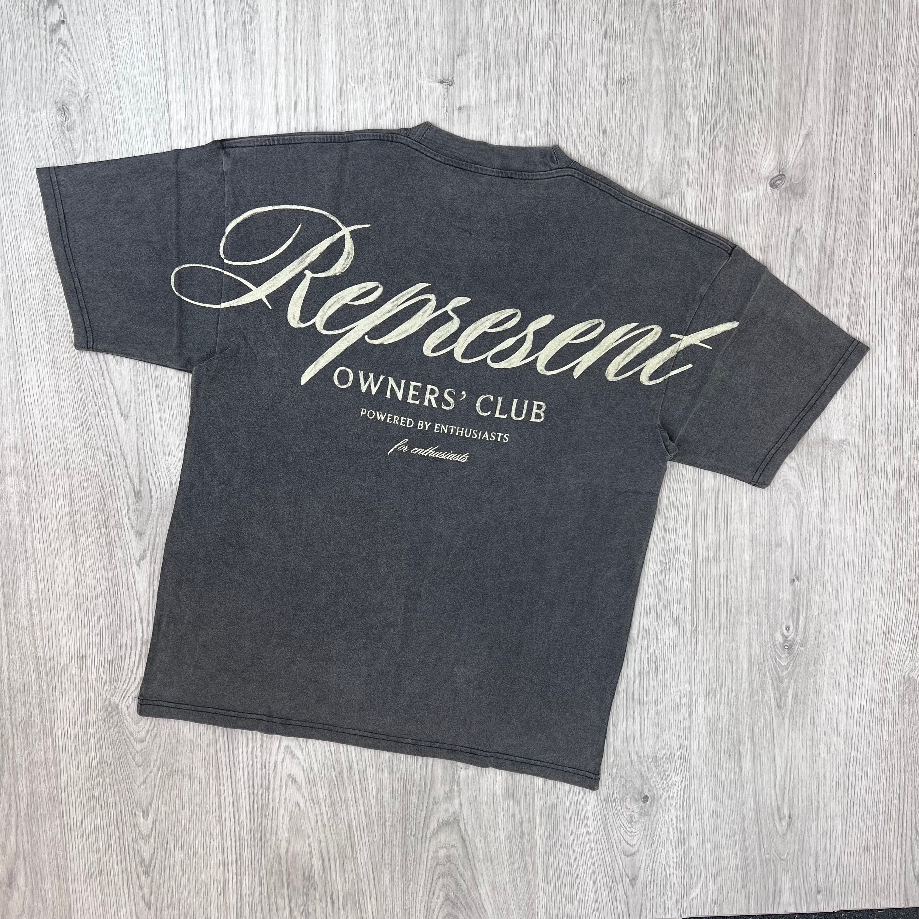 Represent Owners Club Script T-Shirt - Vintage Grey