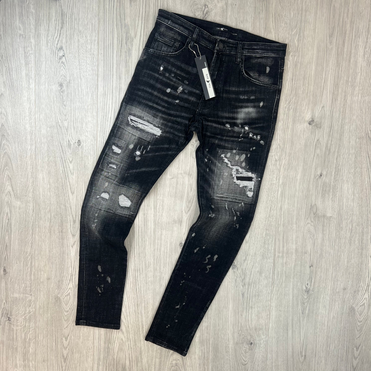 7TH HVN Slim Jeans - Black