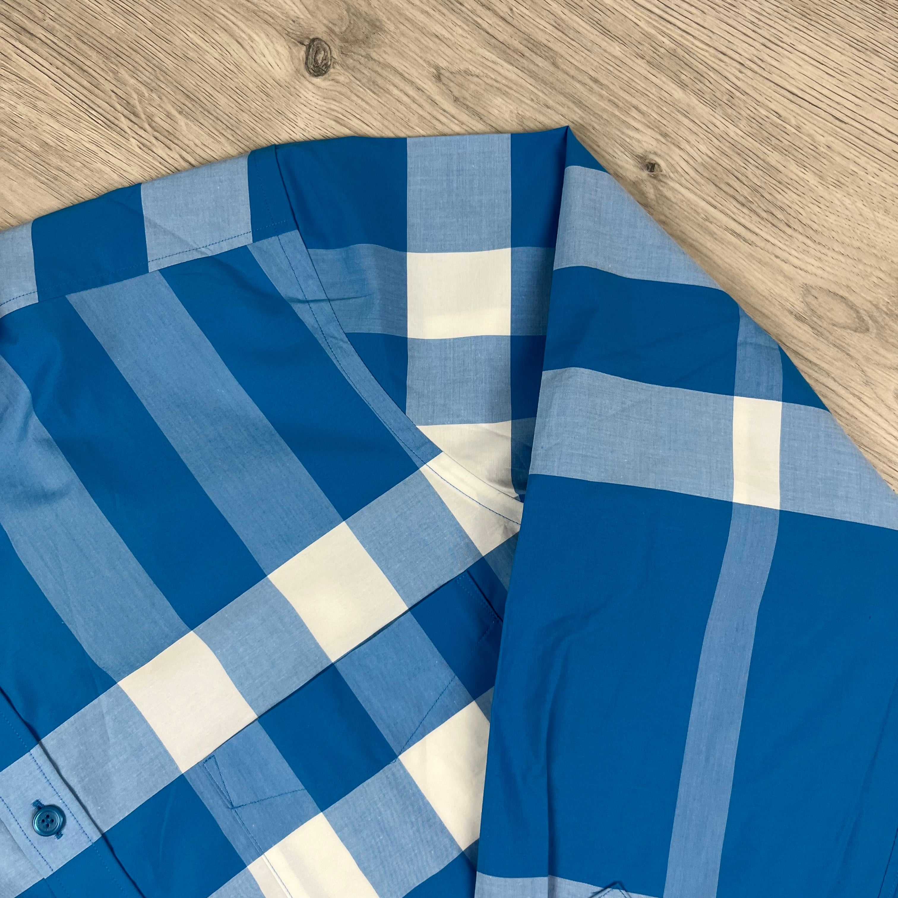 Burberry Check Shirt - Blue