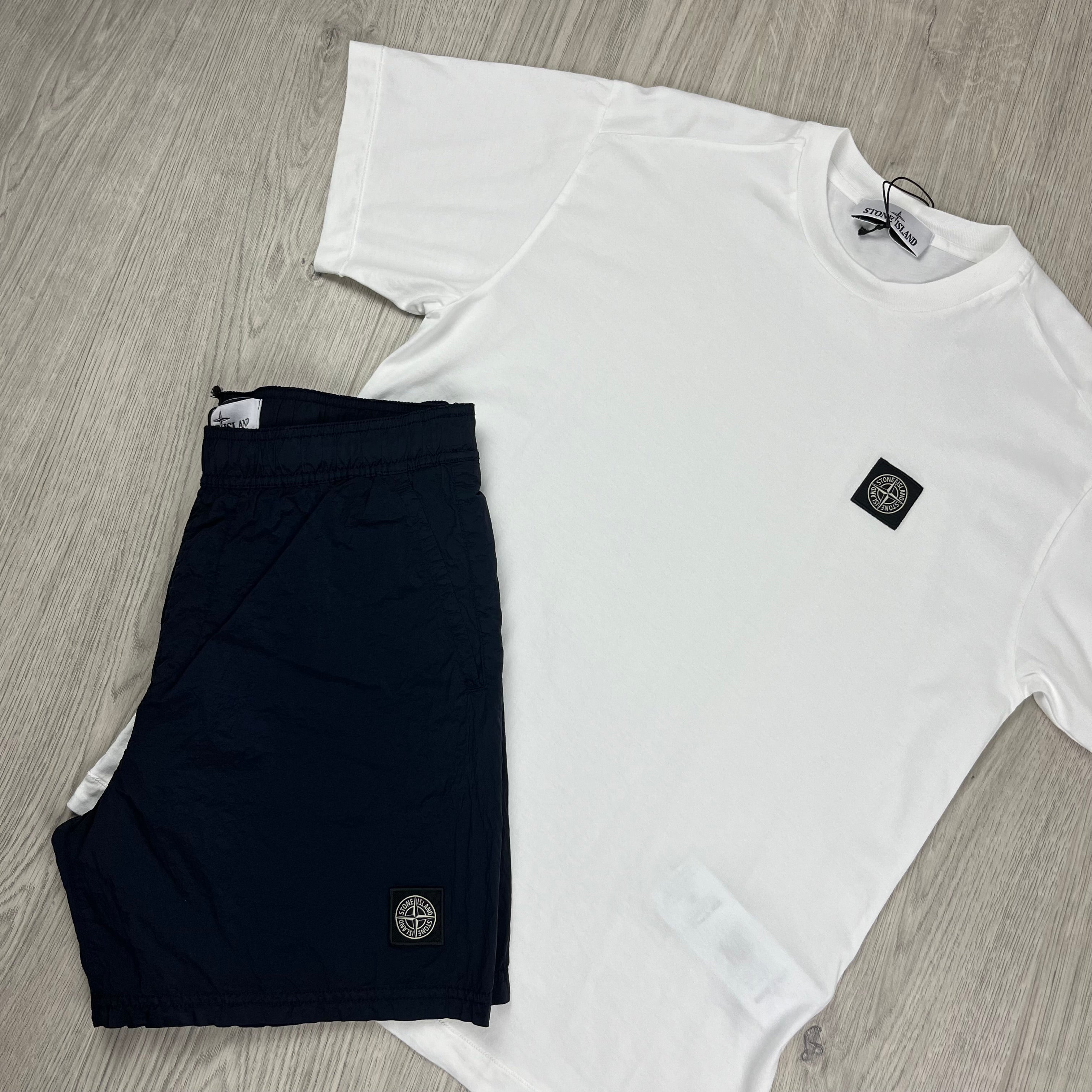 Stone Island Holiday Set - White/Navy