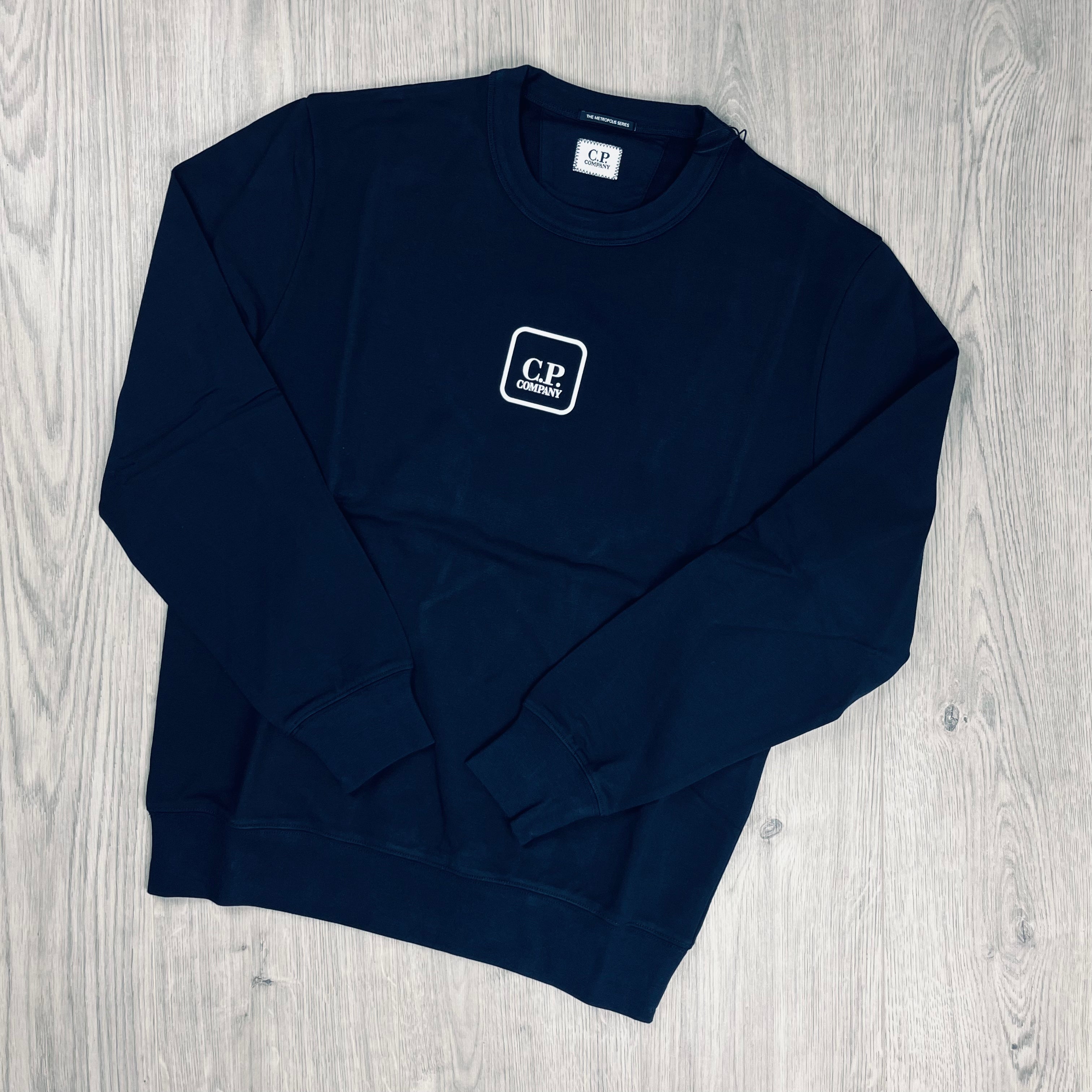 トップス C.P. Company Metropolis Crew Sweatshirt CP Company Metropolis Sweatshirt - Navy