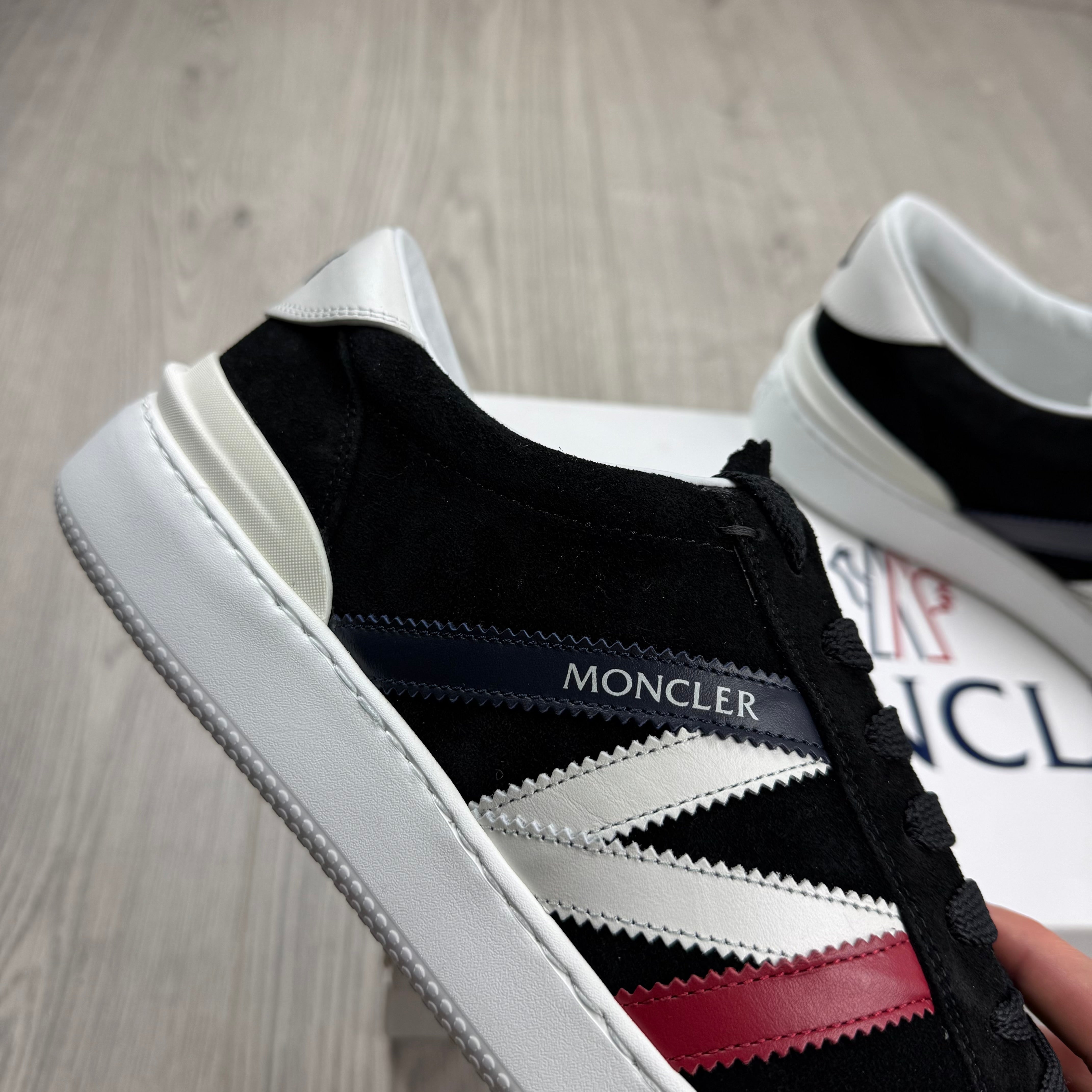 Moncler 'New Monaco' Suede Sneakers - Black