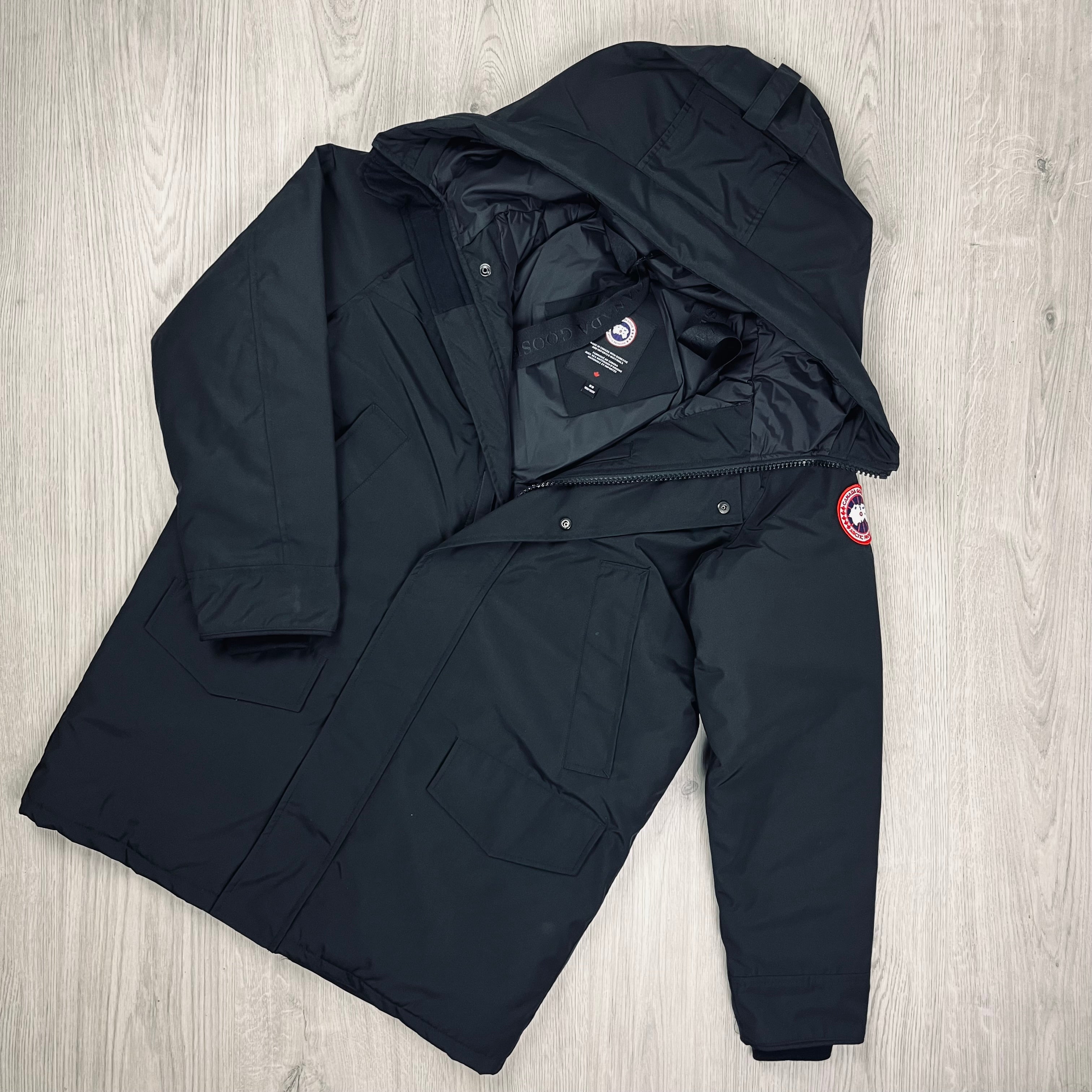 Canada Goose Langford Parka in Black. On sale at Open Attire.