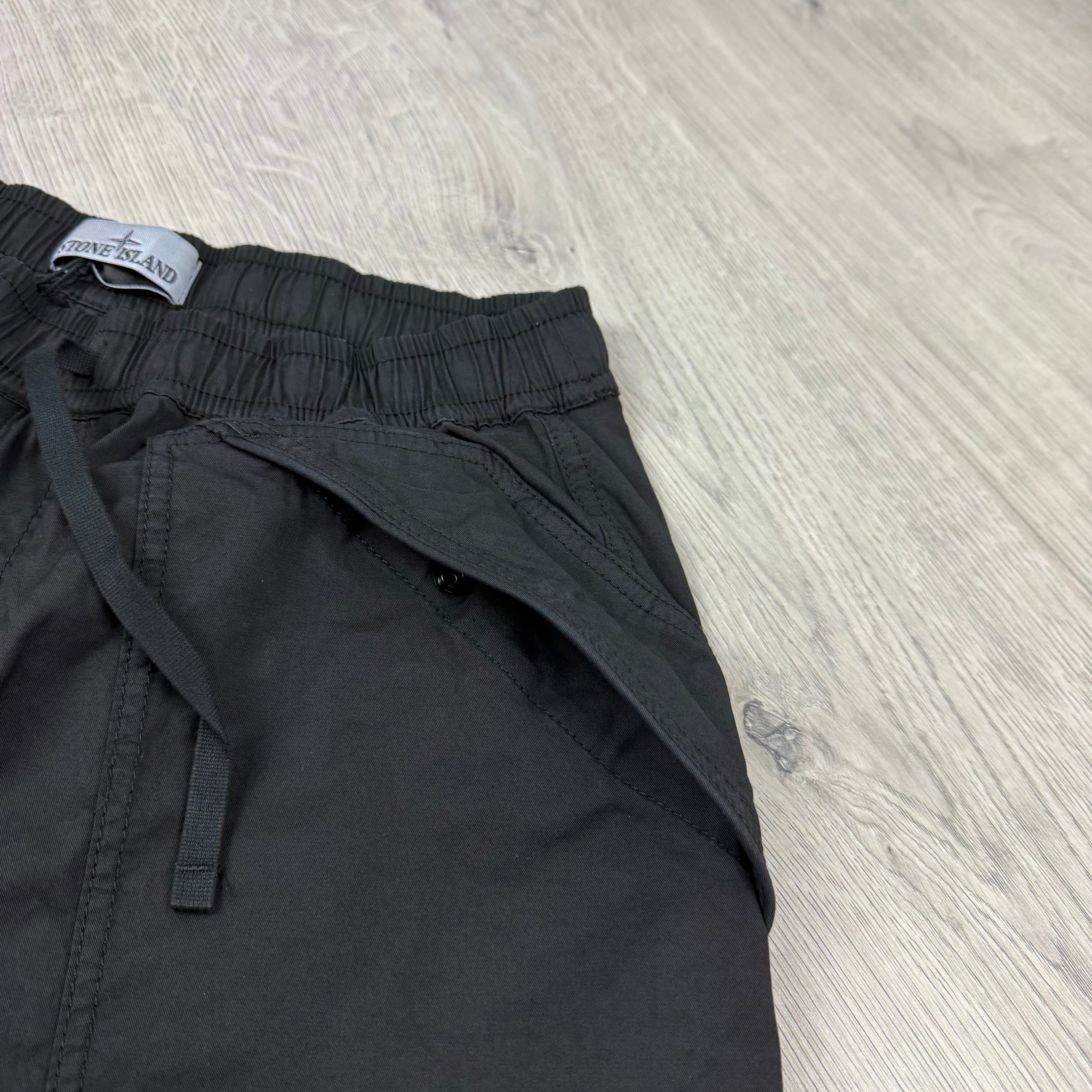 Stone Island Cargo Shorts - Black