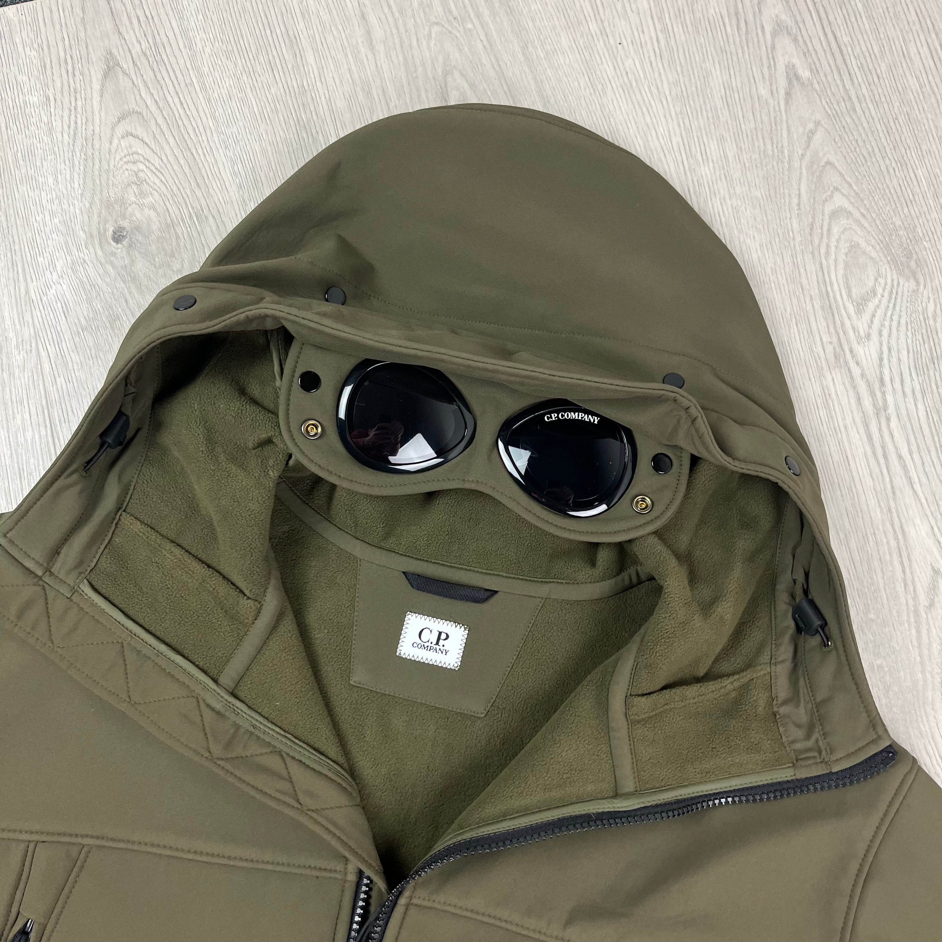 CP Company Shell Goggle Jacket - Ivy Green