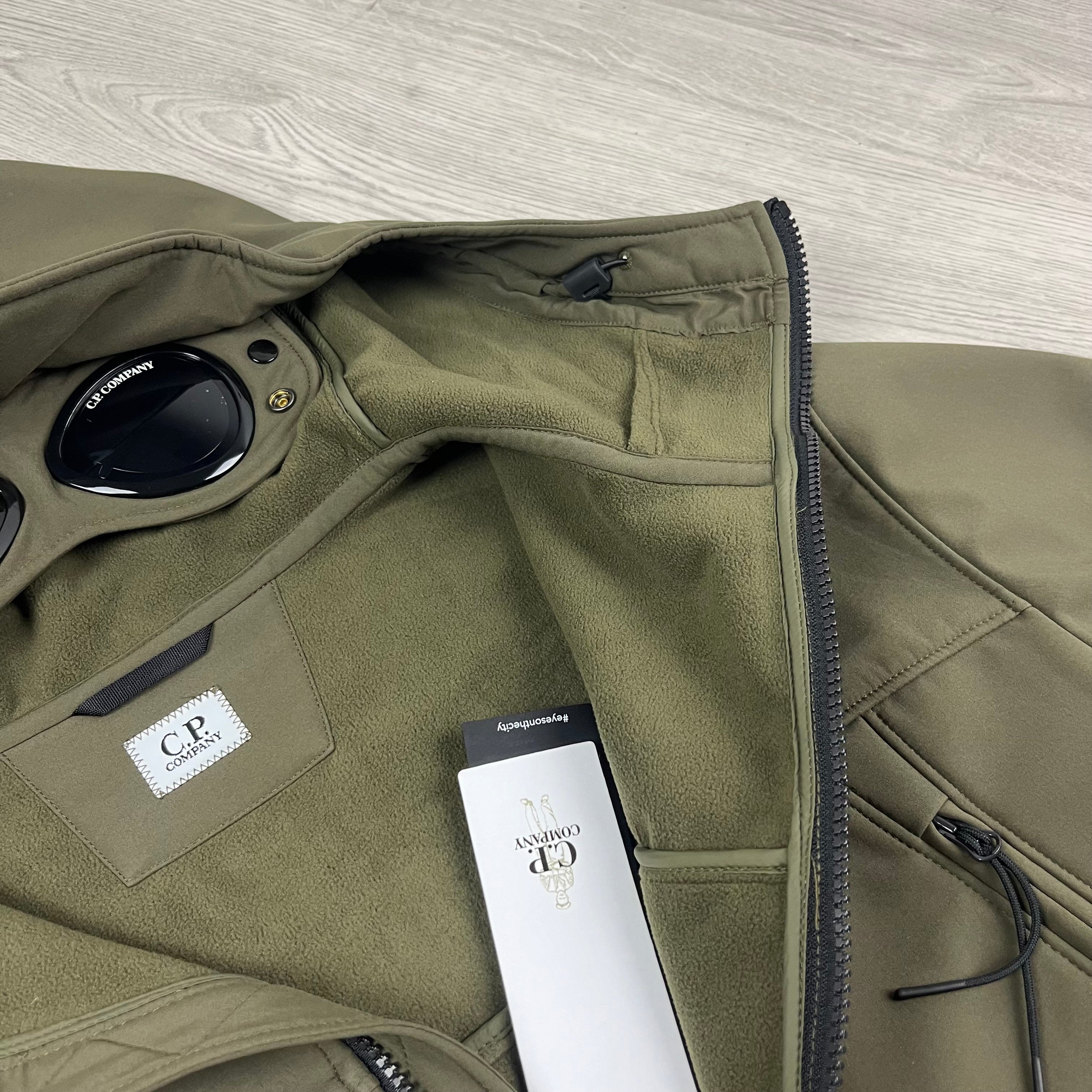 CP Company | Men's Shell Goggle Jacket | Ivy Green | Outlet Sale