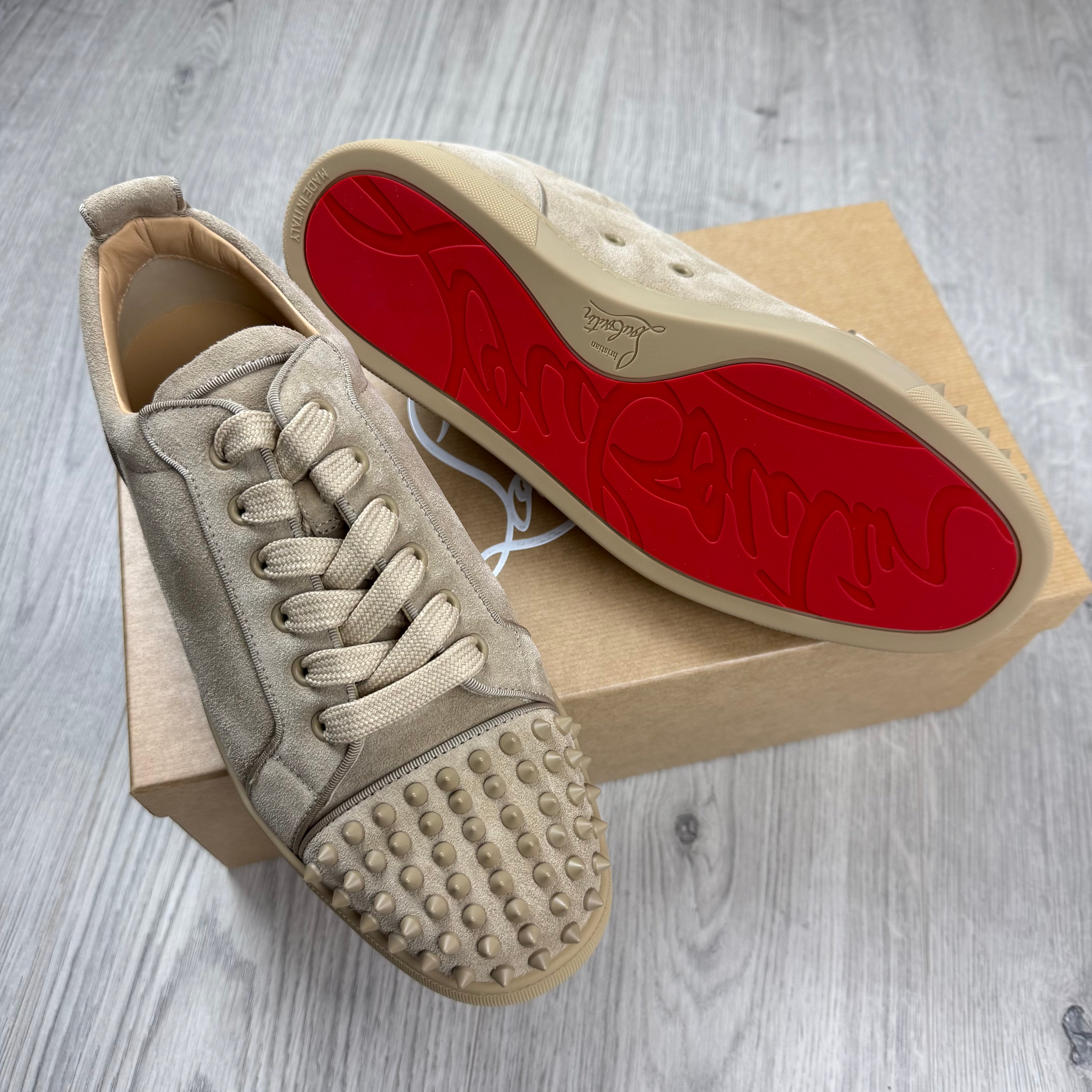 Christian Louboutin | Men's Louis Sneakers | Atlas Beige | Outlet Sale