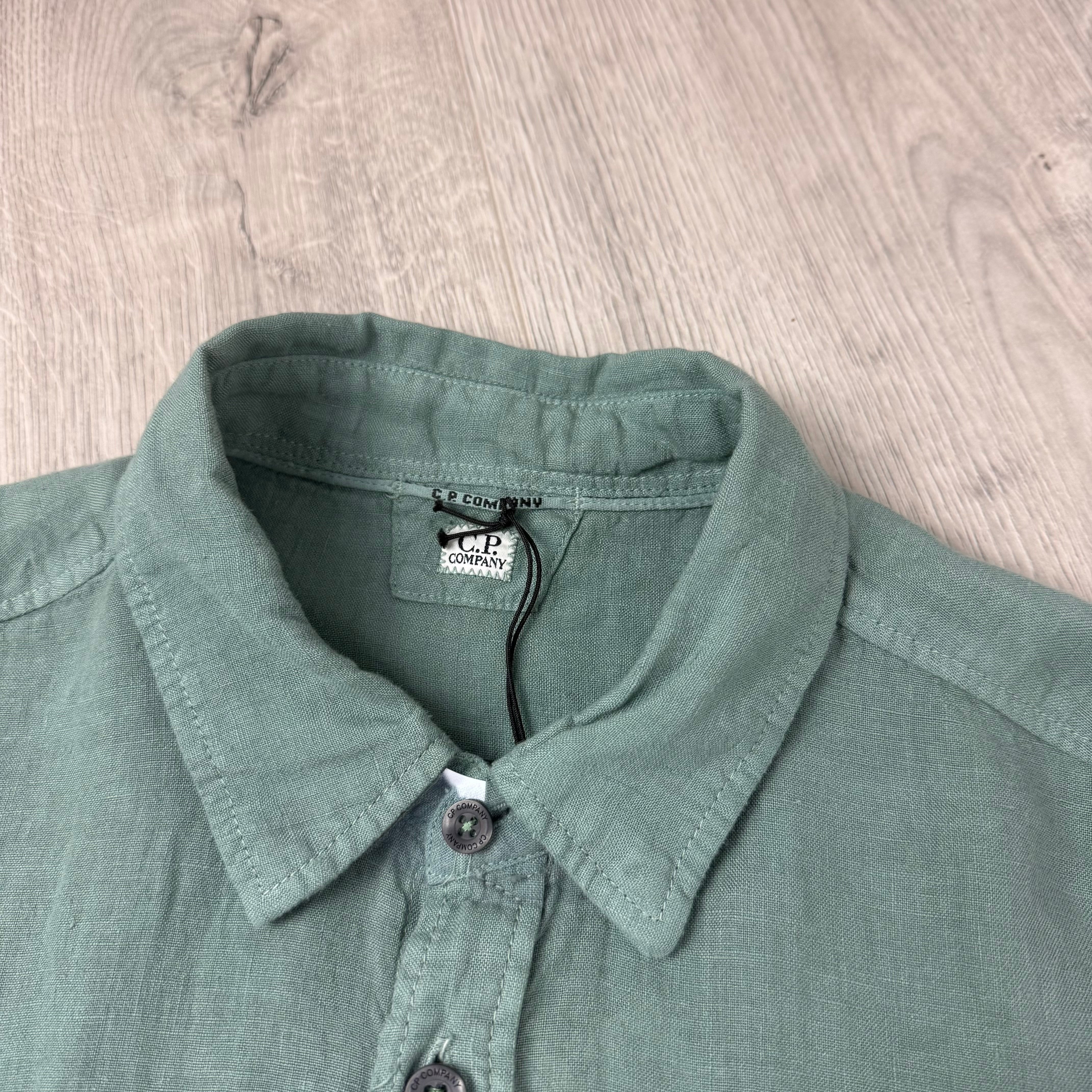 CP Company Linen Shirt - Green Bay