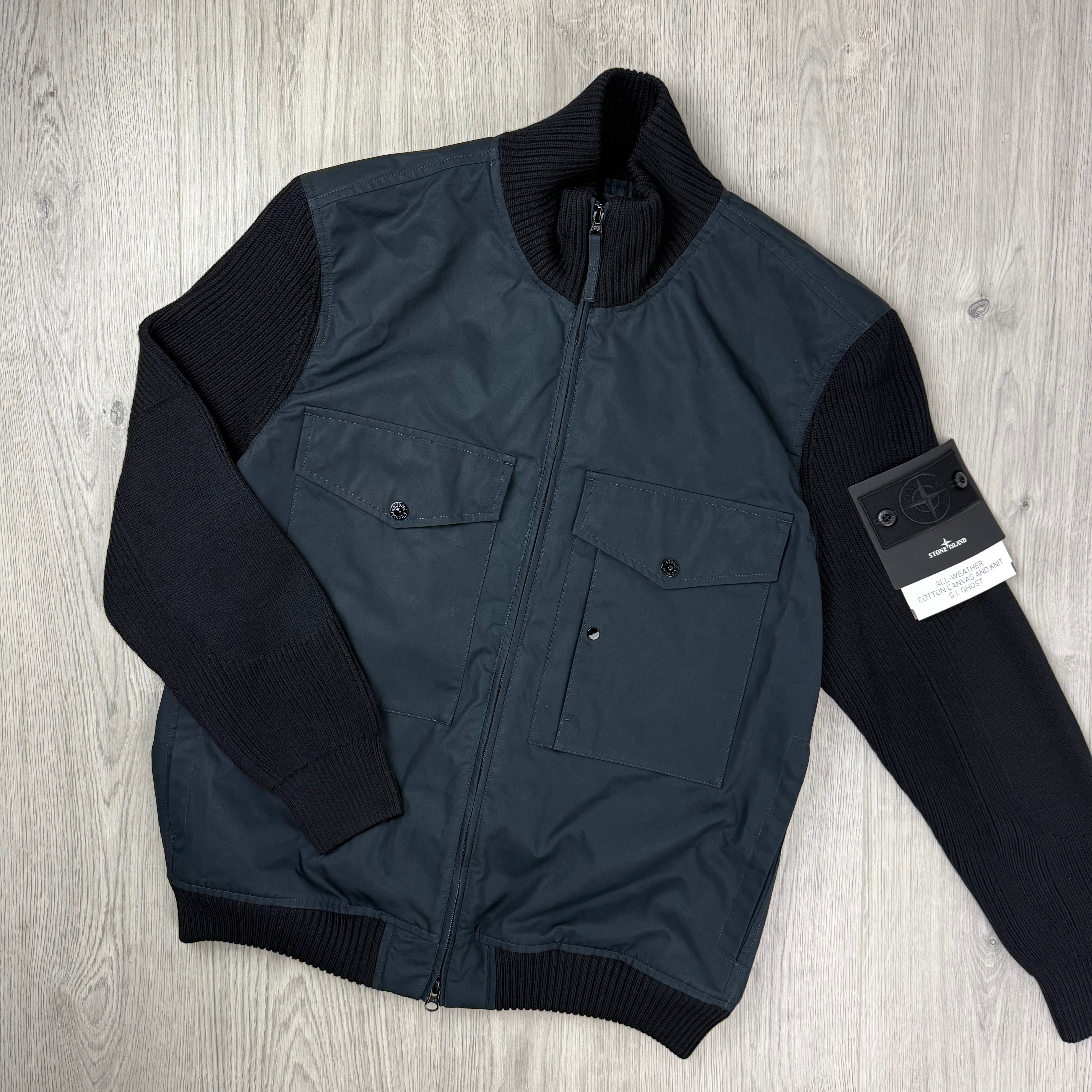 Stone Island | Men's Ghost Reflective Down Jacket | Black |
