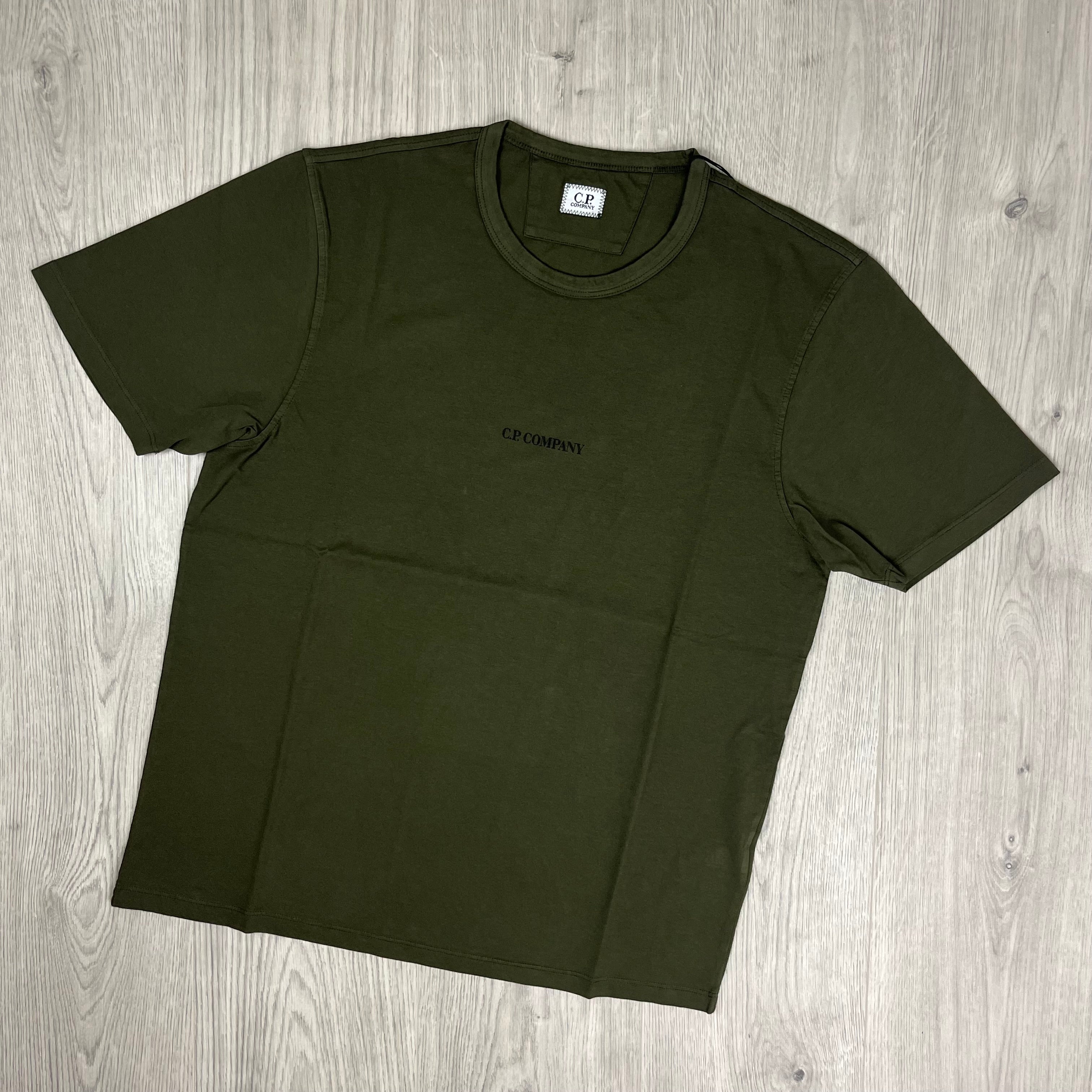 CP Company Printed T-Shirt - Ivy Green