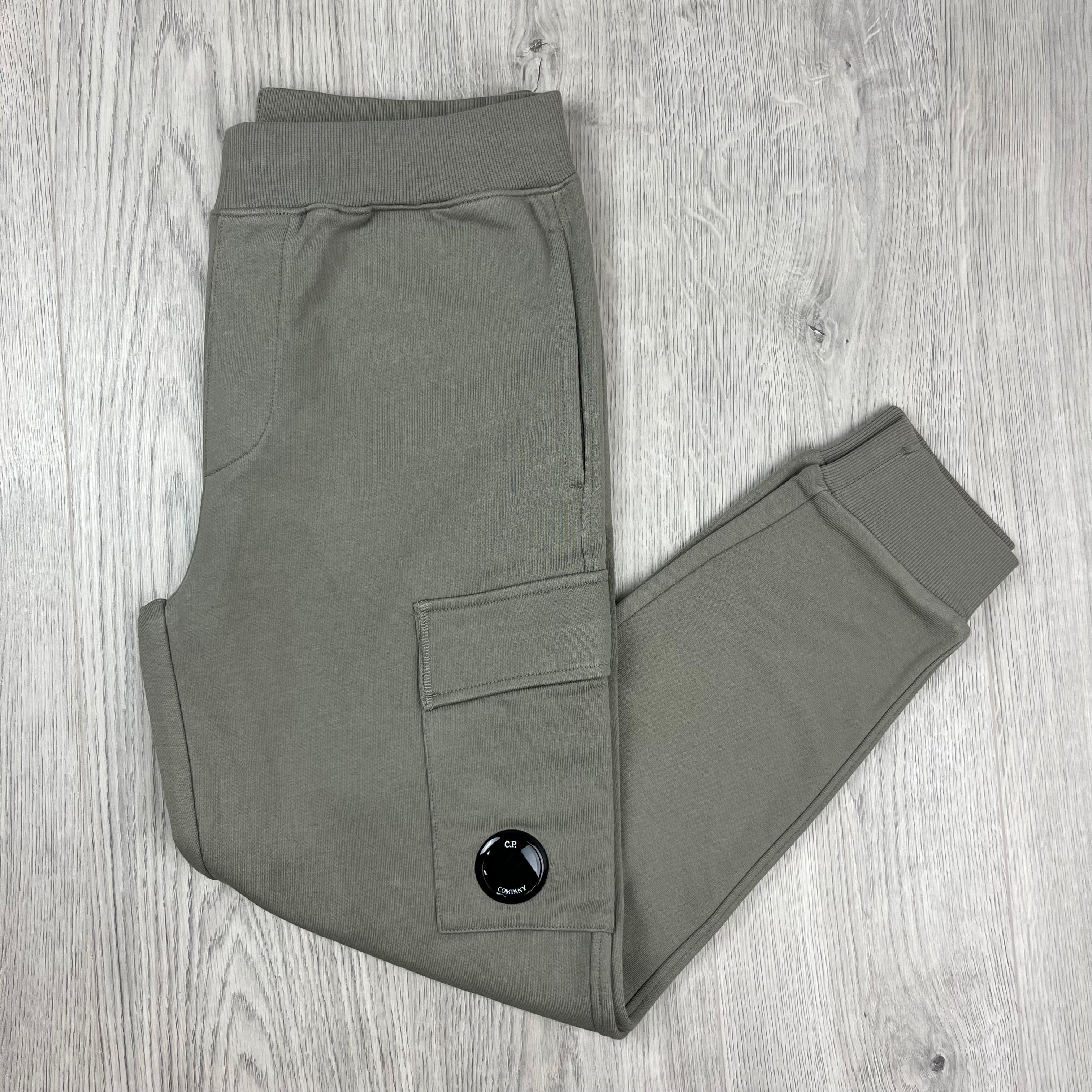 CP Company Raised Fleece Sweatpants - Fallen Rock