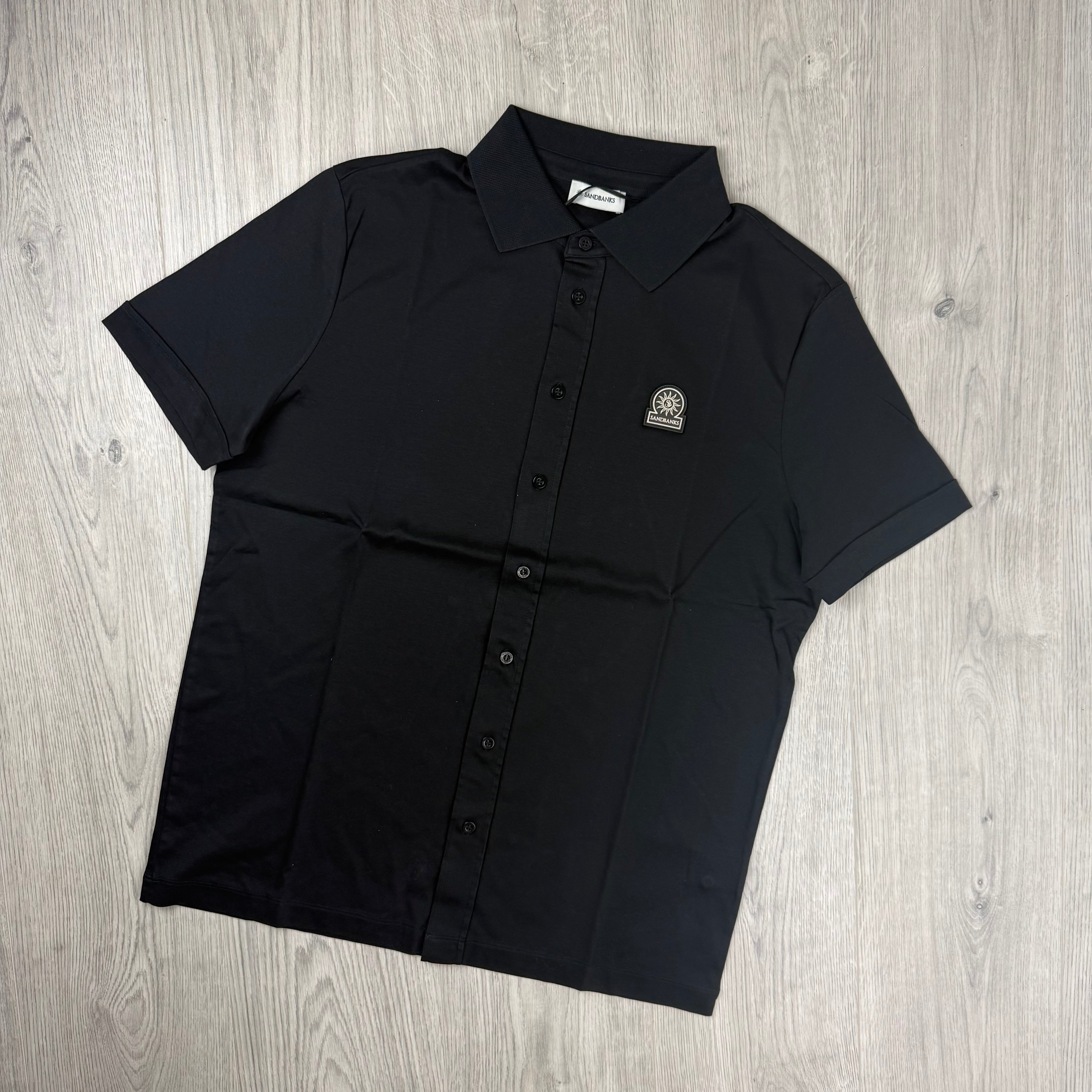 Sandbanks Short Sleeve Shirt - Black