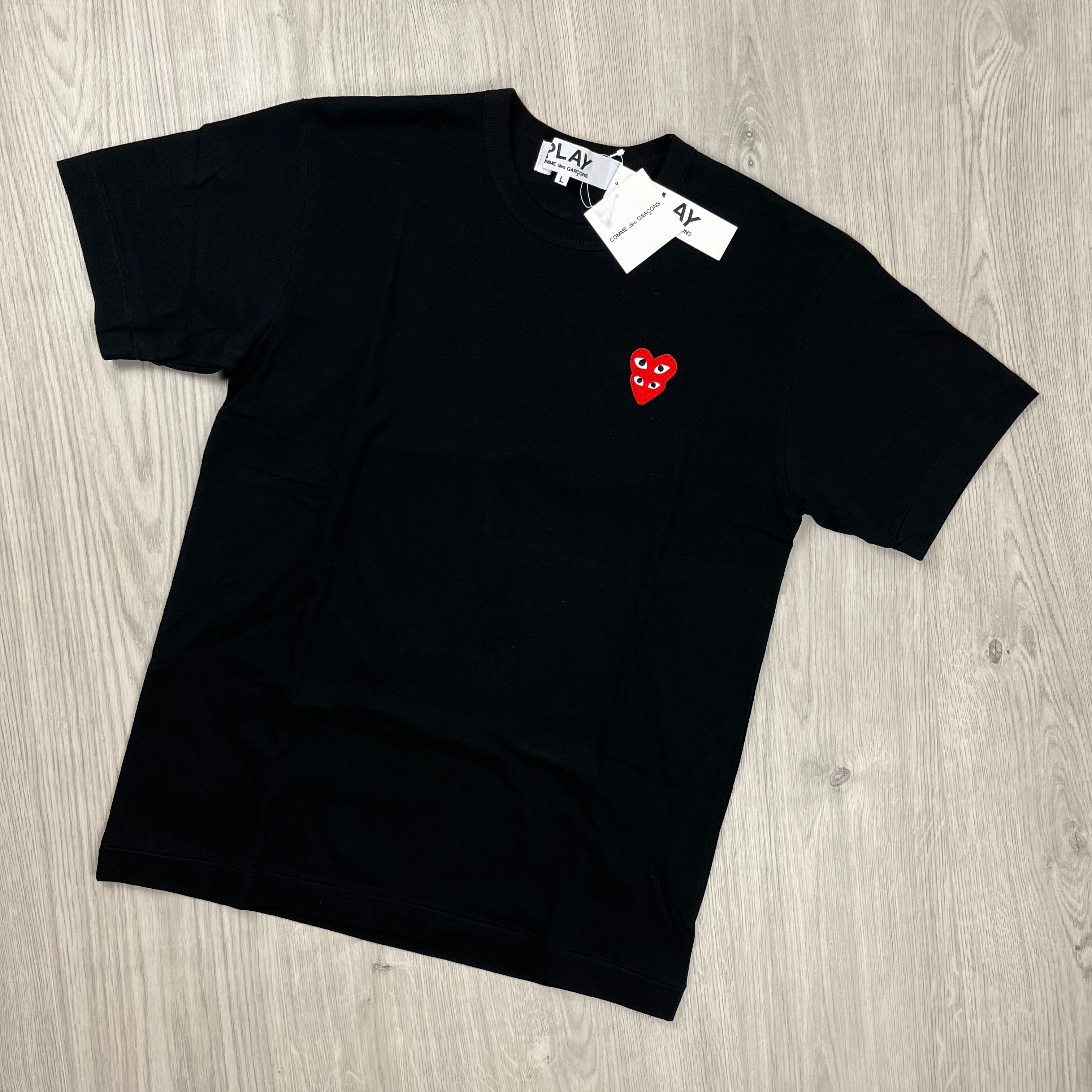 Comme des Garcons PLAY T Shirt Black S