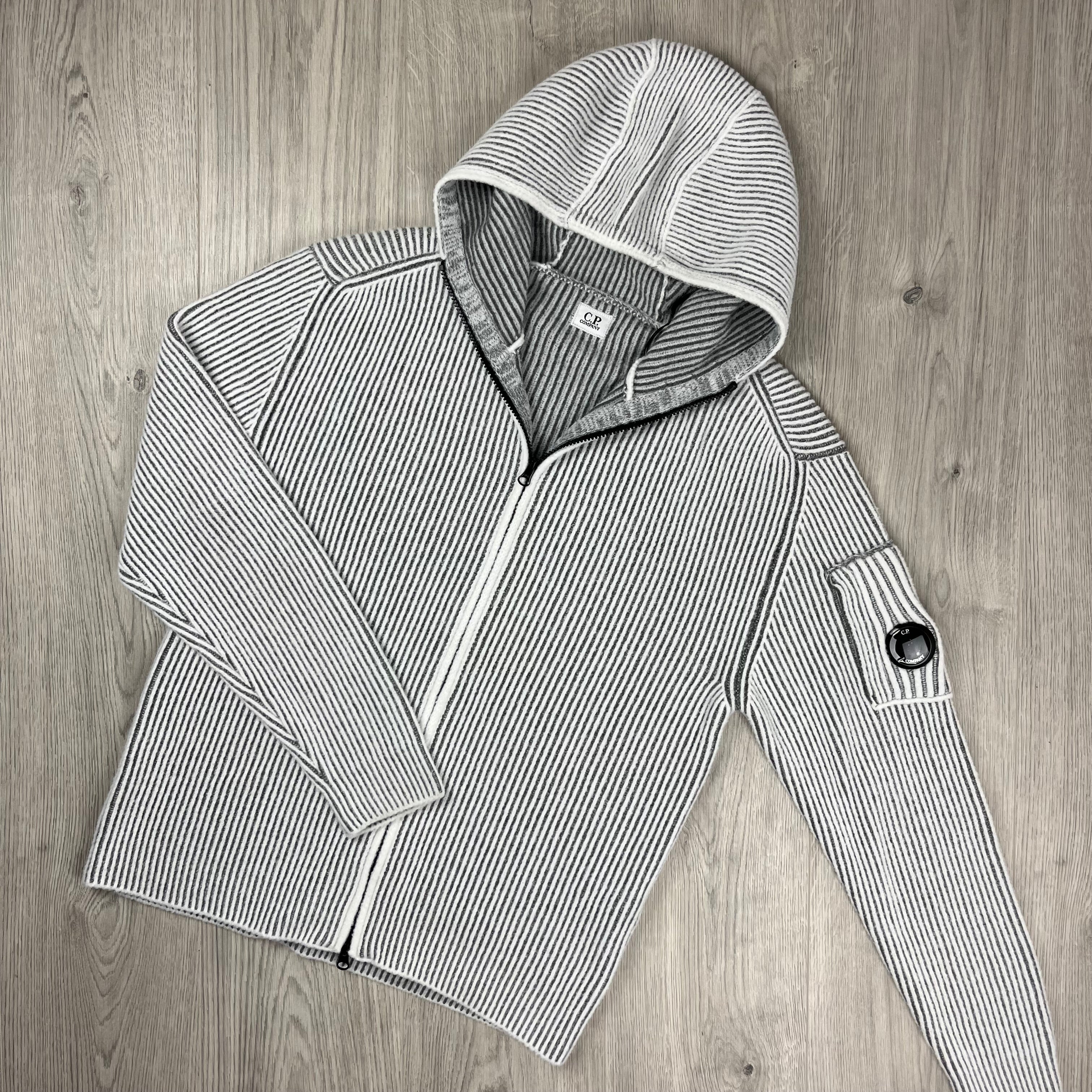 CP Company Knit Hoodie - Gunmetal
