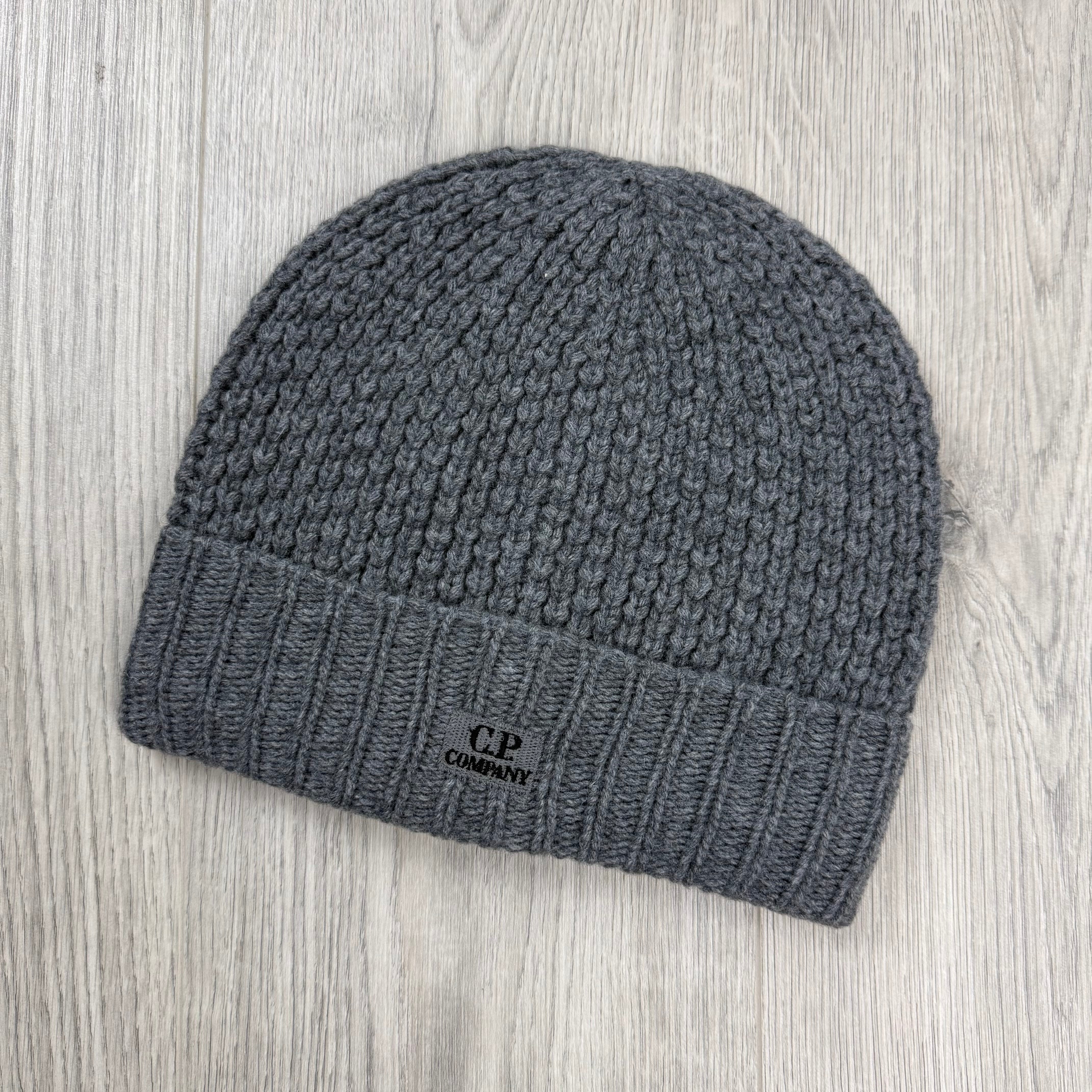 CP Company Patch Beanie - Grey