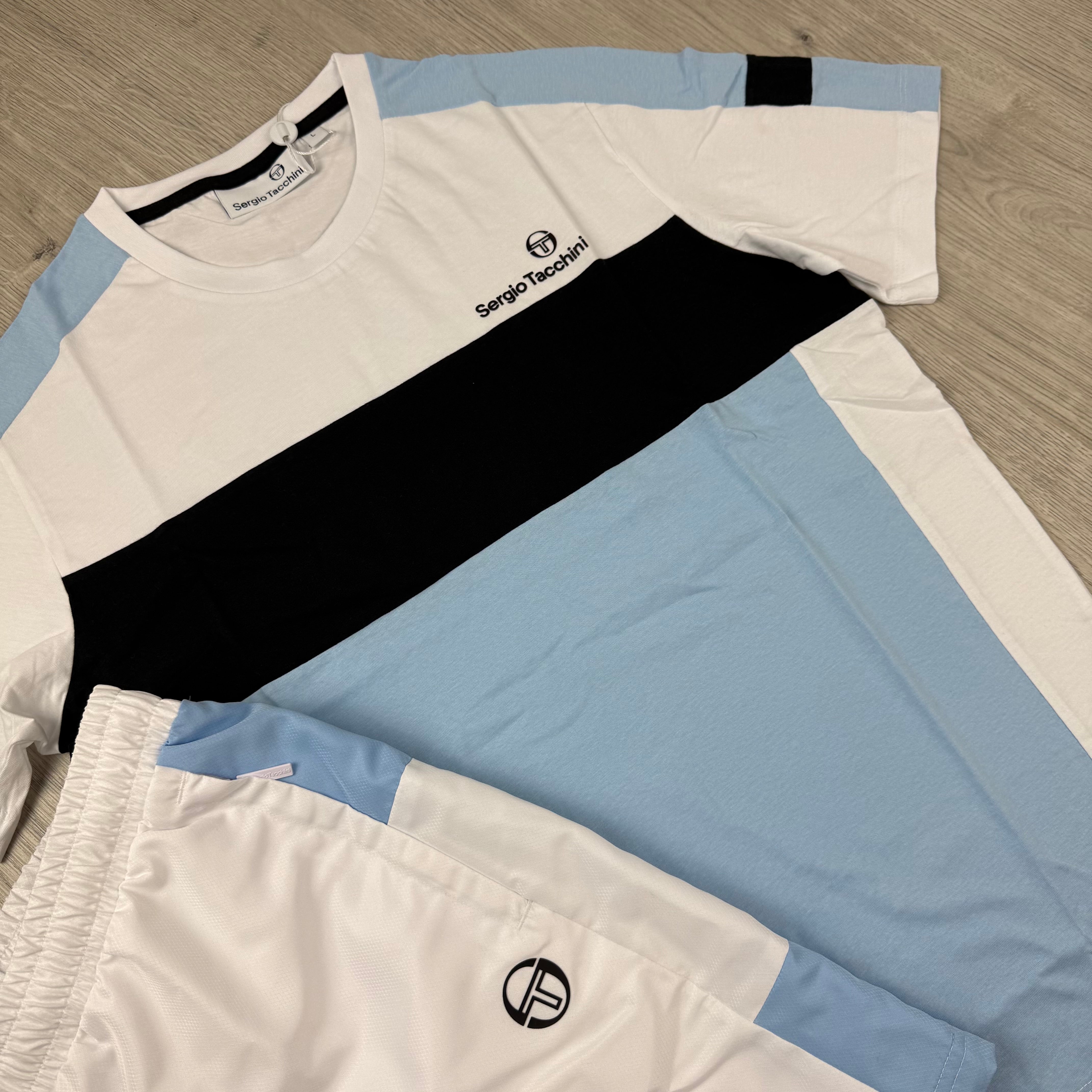 Sergio Tacchini 'Libera' Set - White/Blue