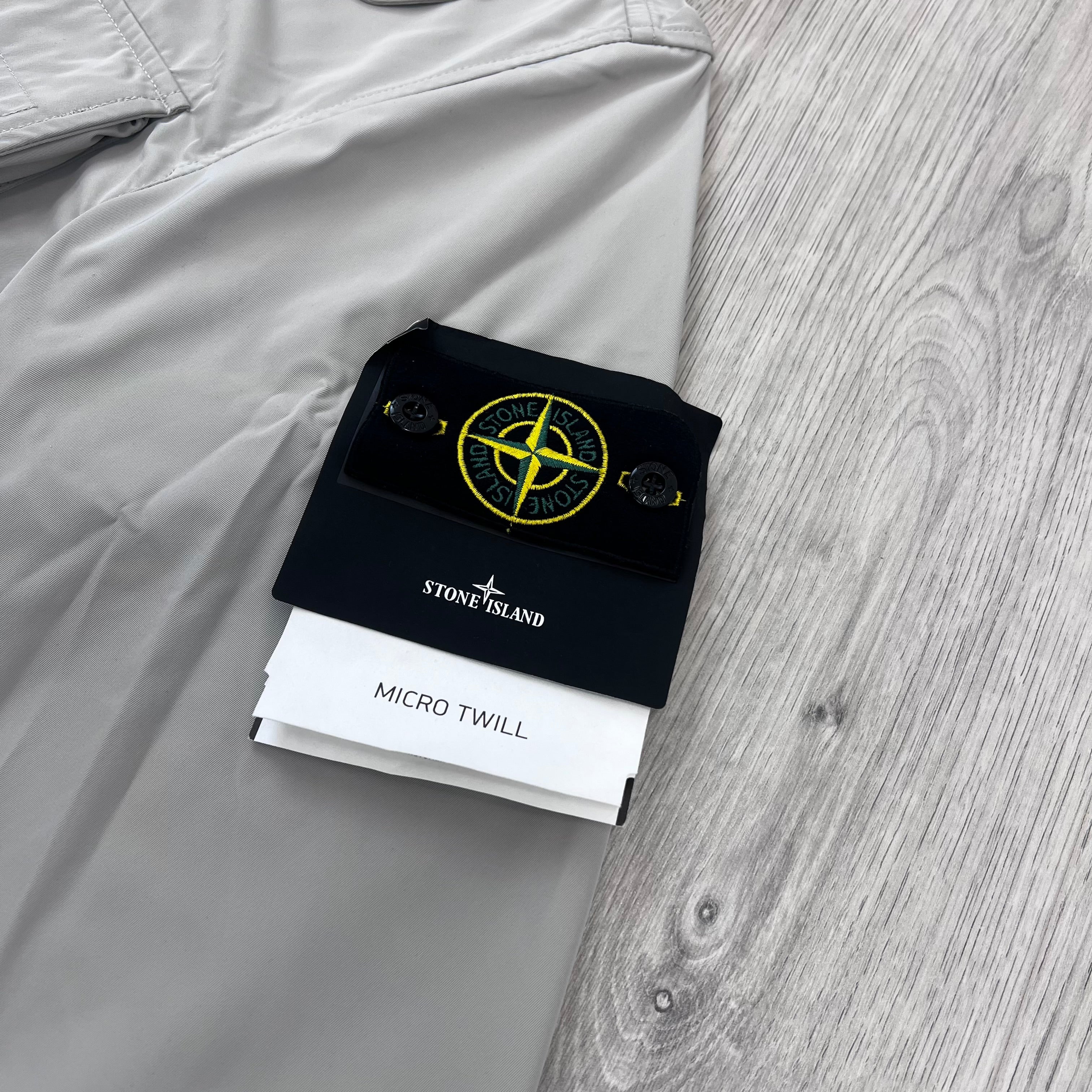 Stone Island Micro Twill Jacket - Pearl Grey