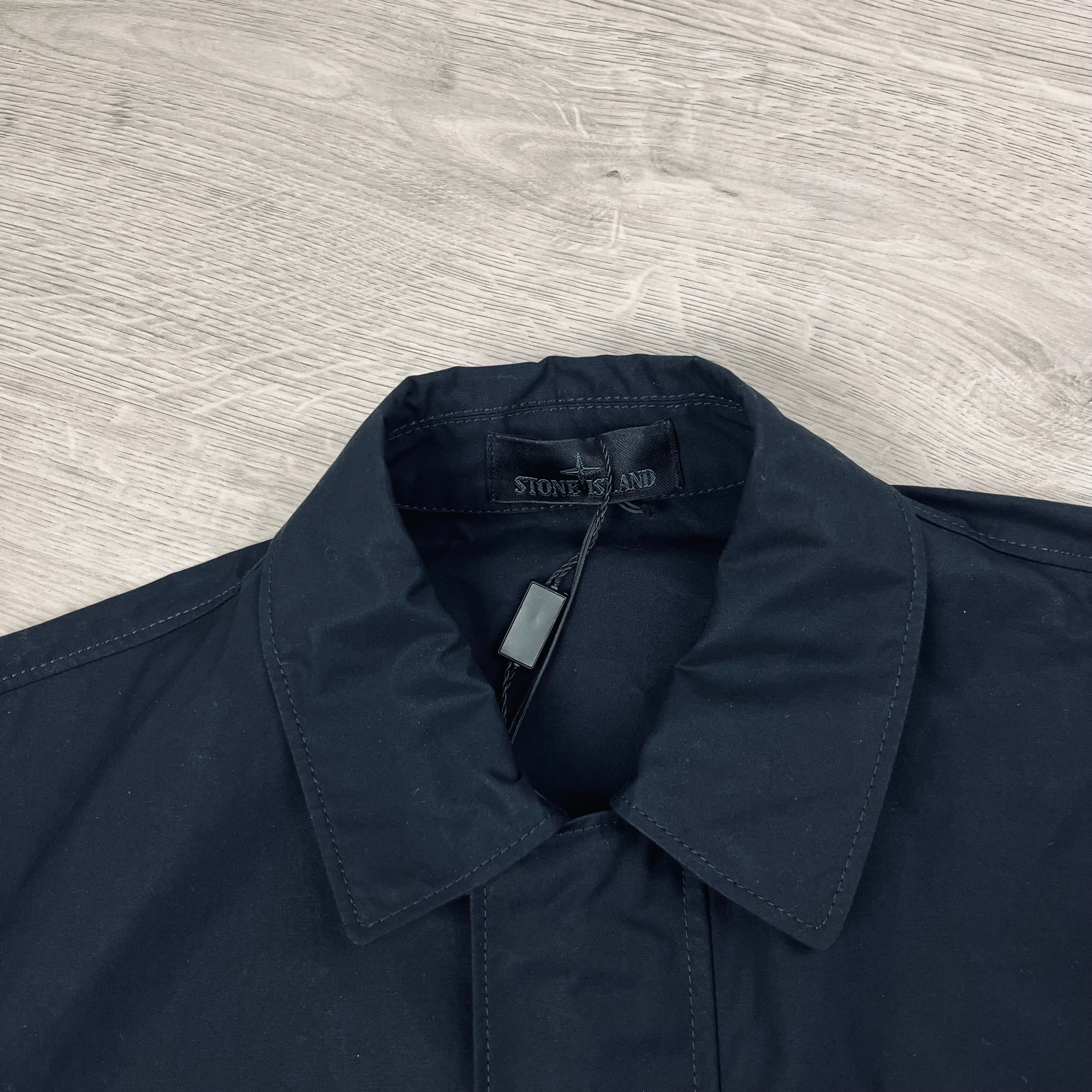 Stone Island Ghost Overshirt in Black. On sale at Open Attire.