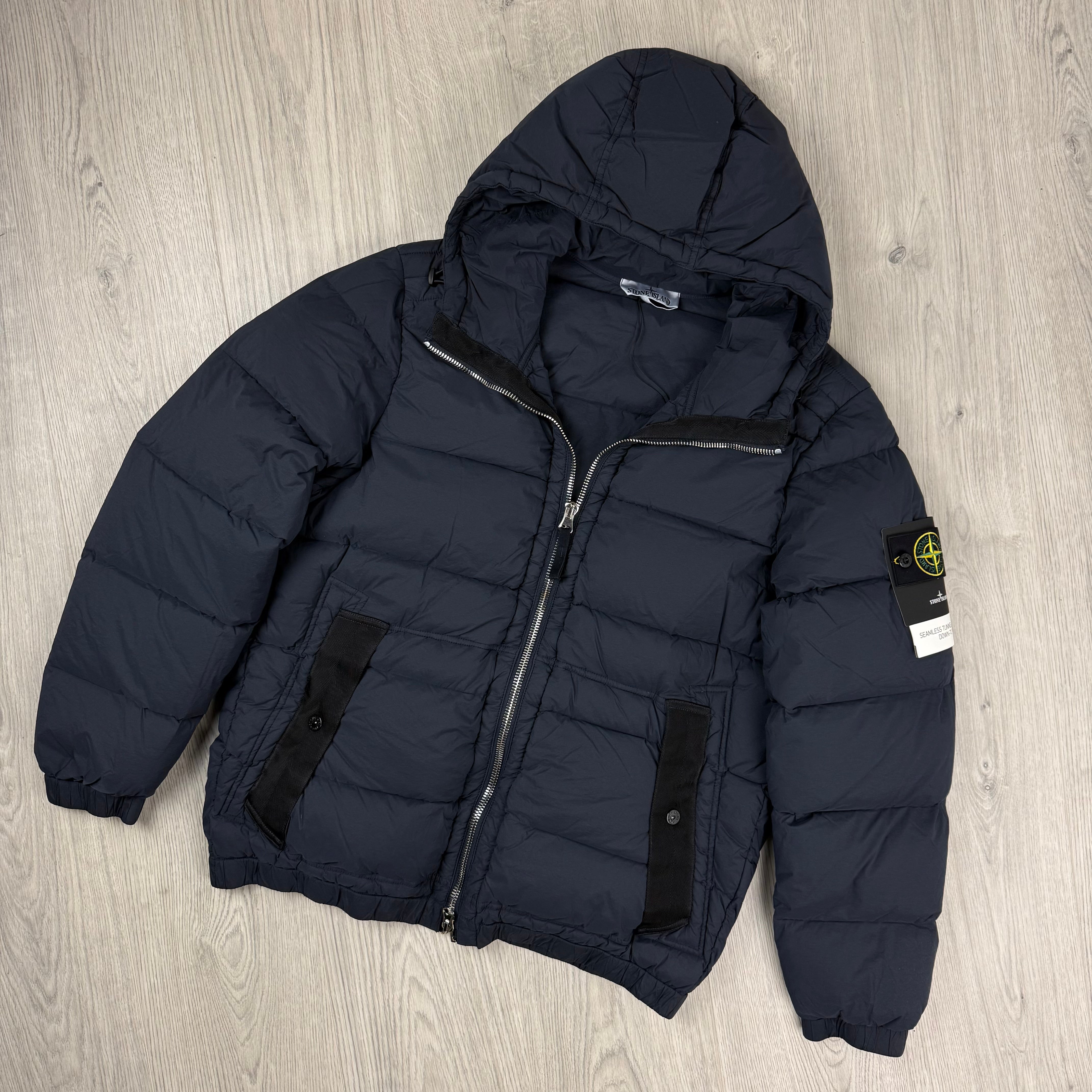ジャケット・アウター Stone  down jacket navy size L Stone Island | Men's Seamless Down Jacket | Black | Outlet Sale