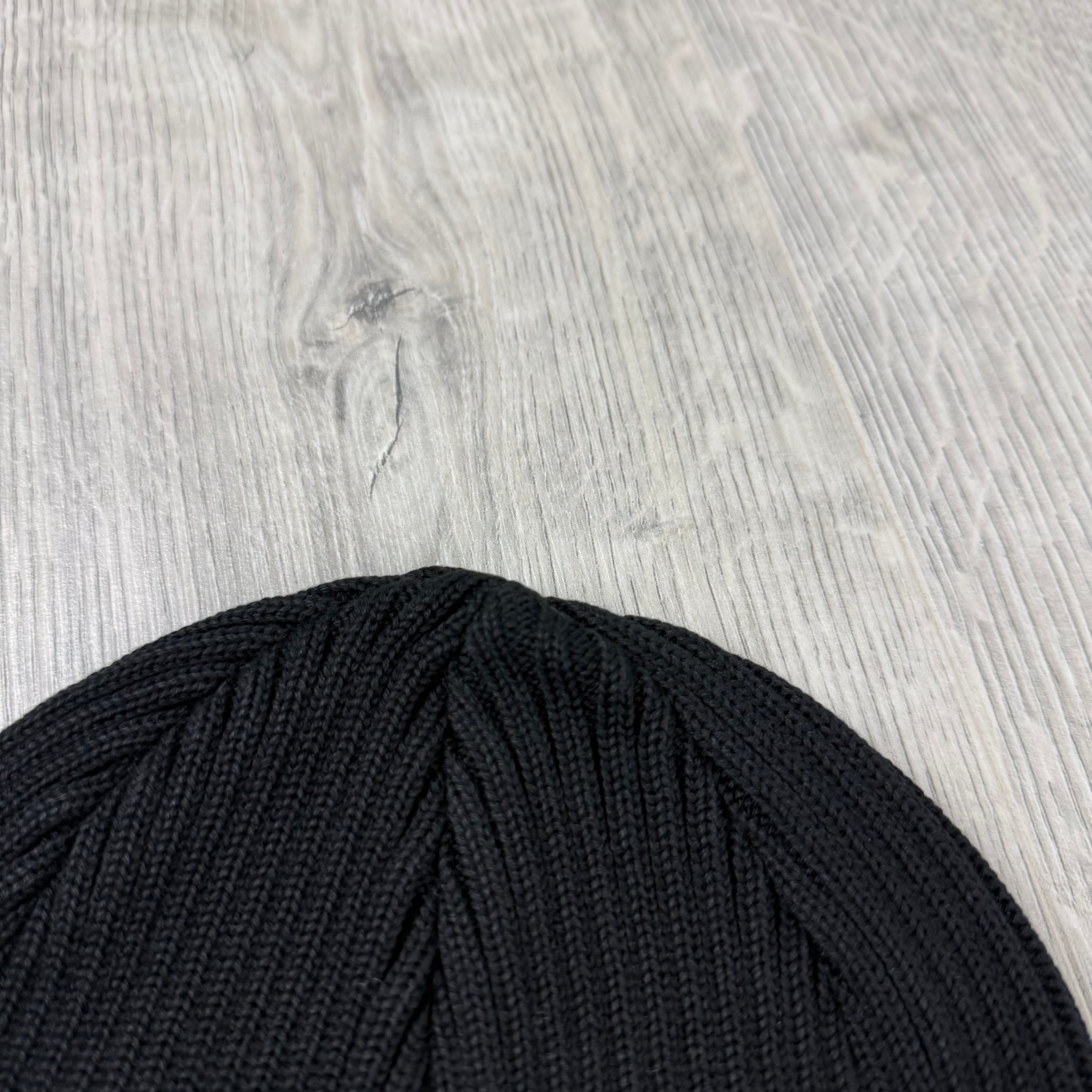 CP Company Goggle Beanie - Black