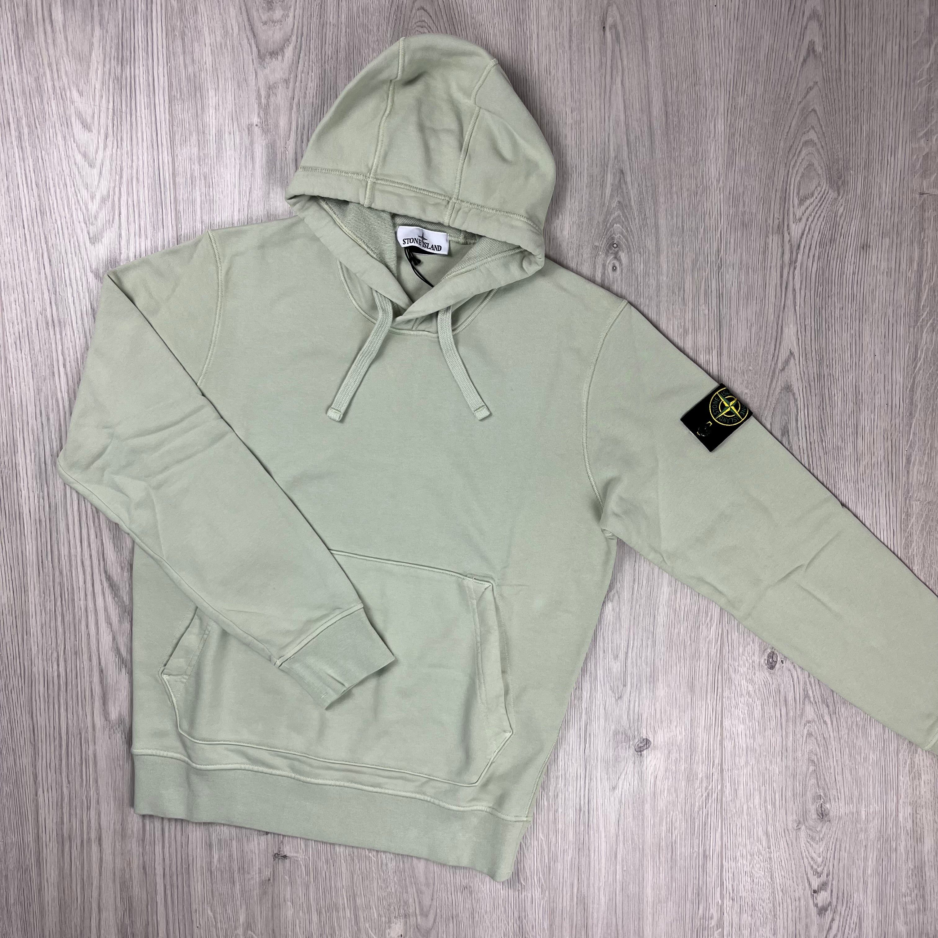 Stone island pistachio hoodie on sale