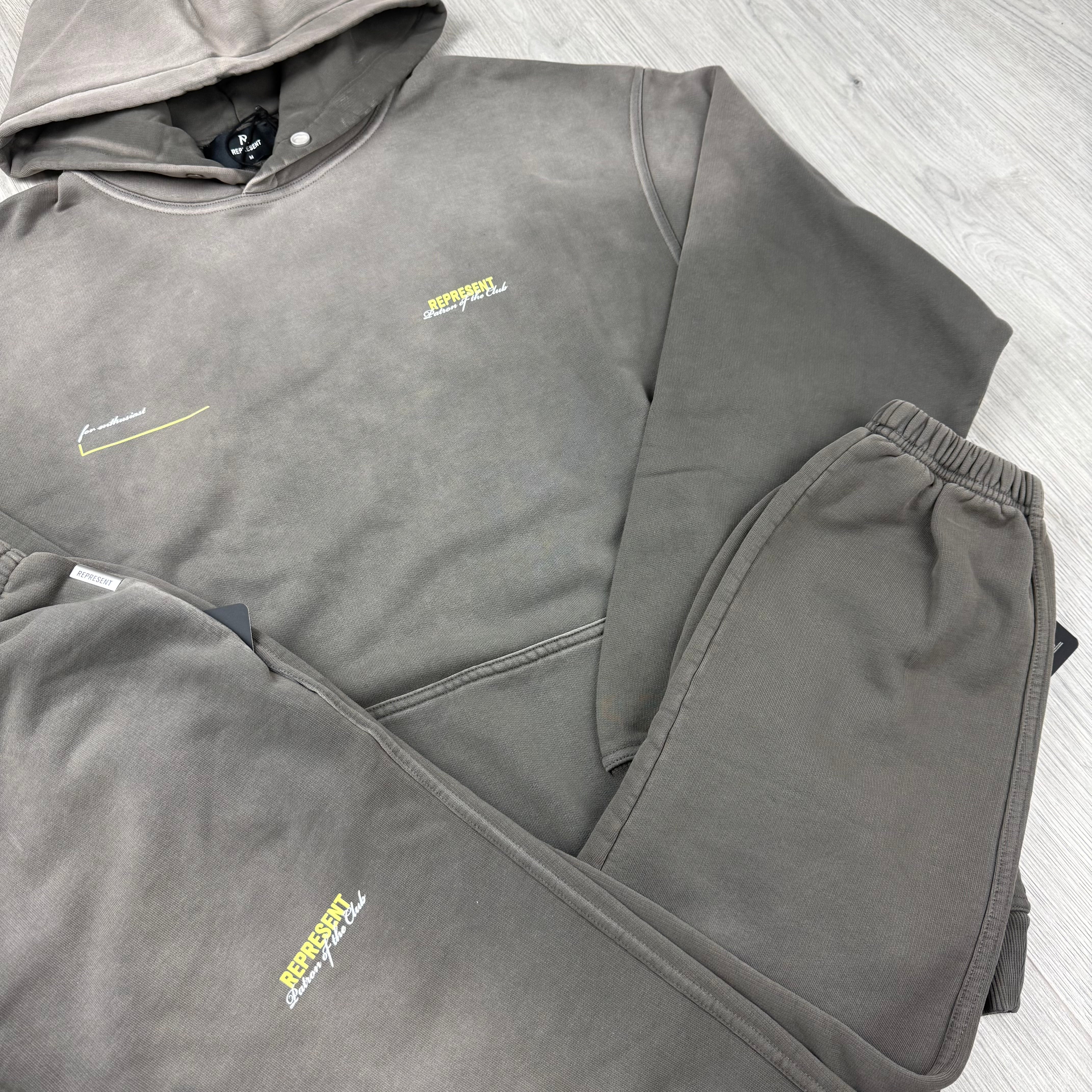 Represent 'Patron Of The Club' Tracksuit - Washed Olive