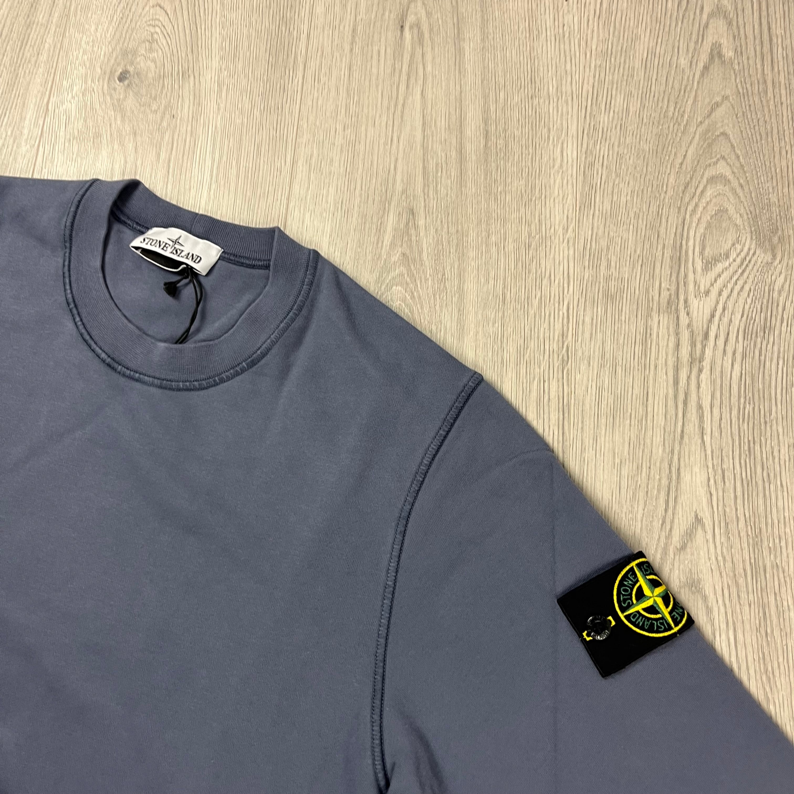 Stone Island Dyed Sweatshirt - Mid Blue