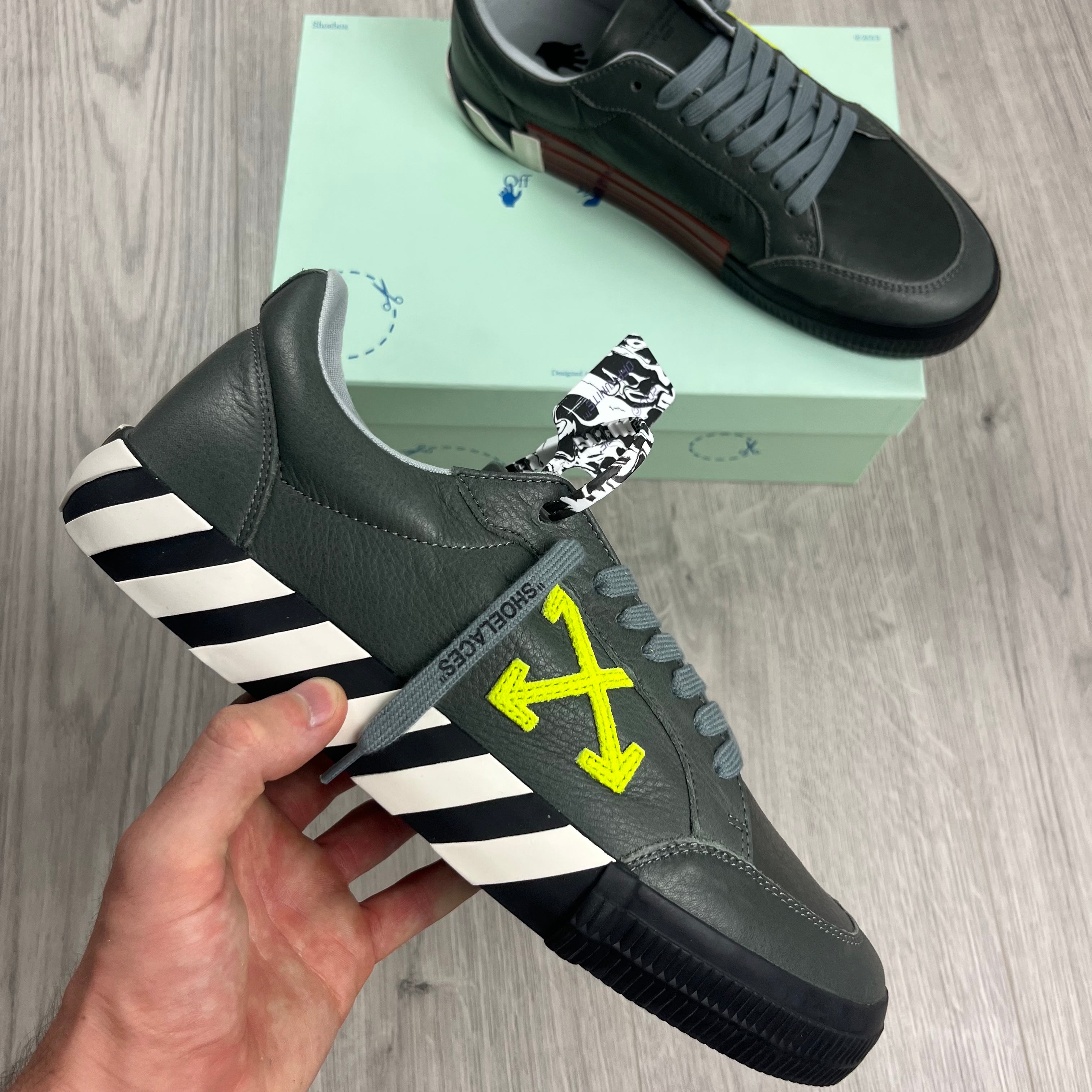 Off-White Leather Sneakers