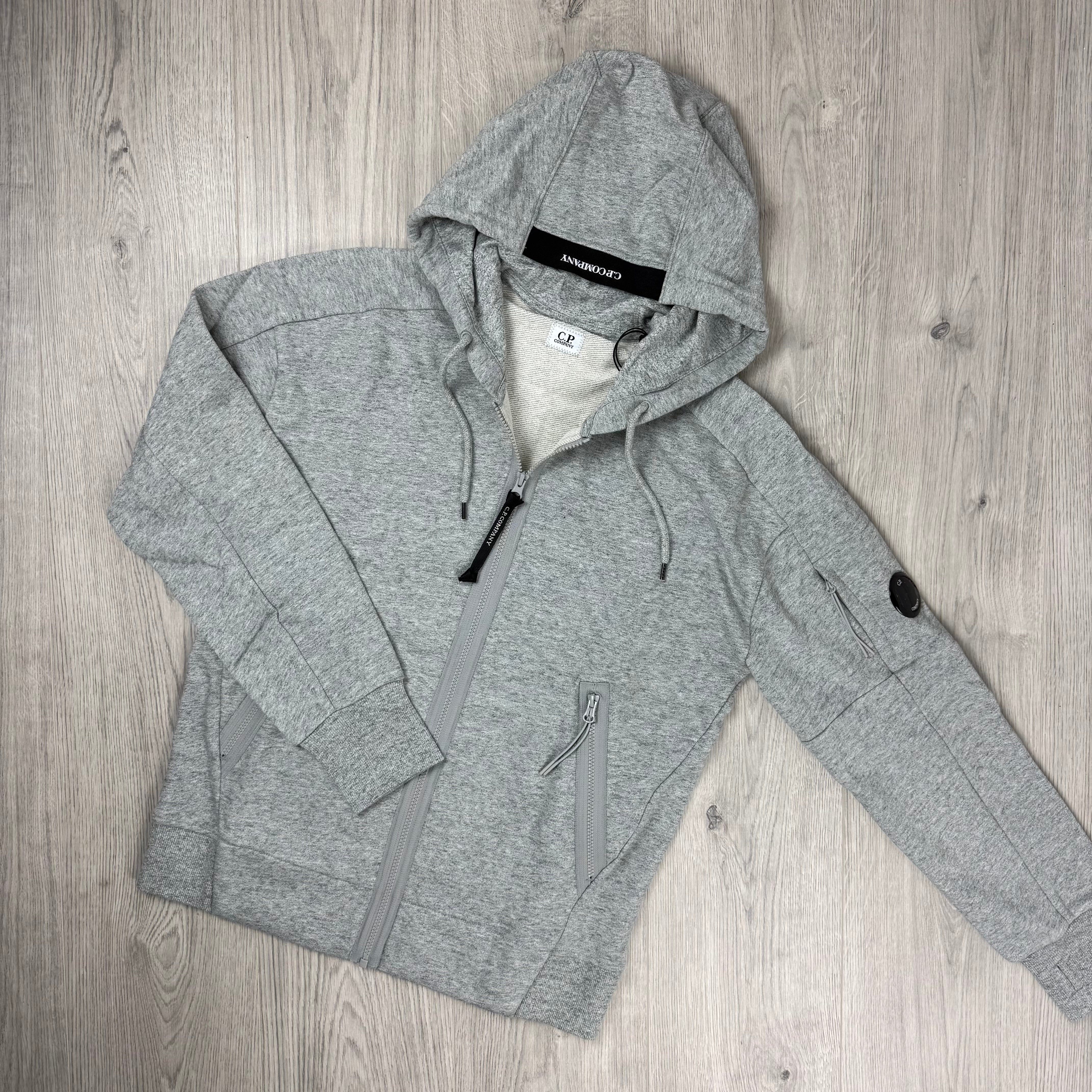 CP Company | Men's Raised Fleece Zip Hoodie | Navy | Outlet Sale