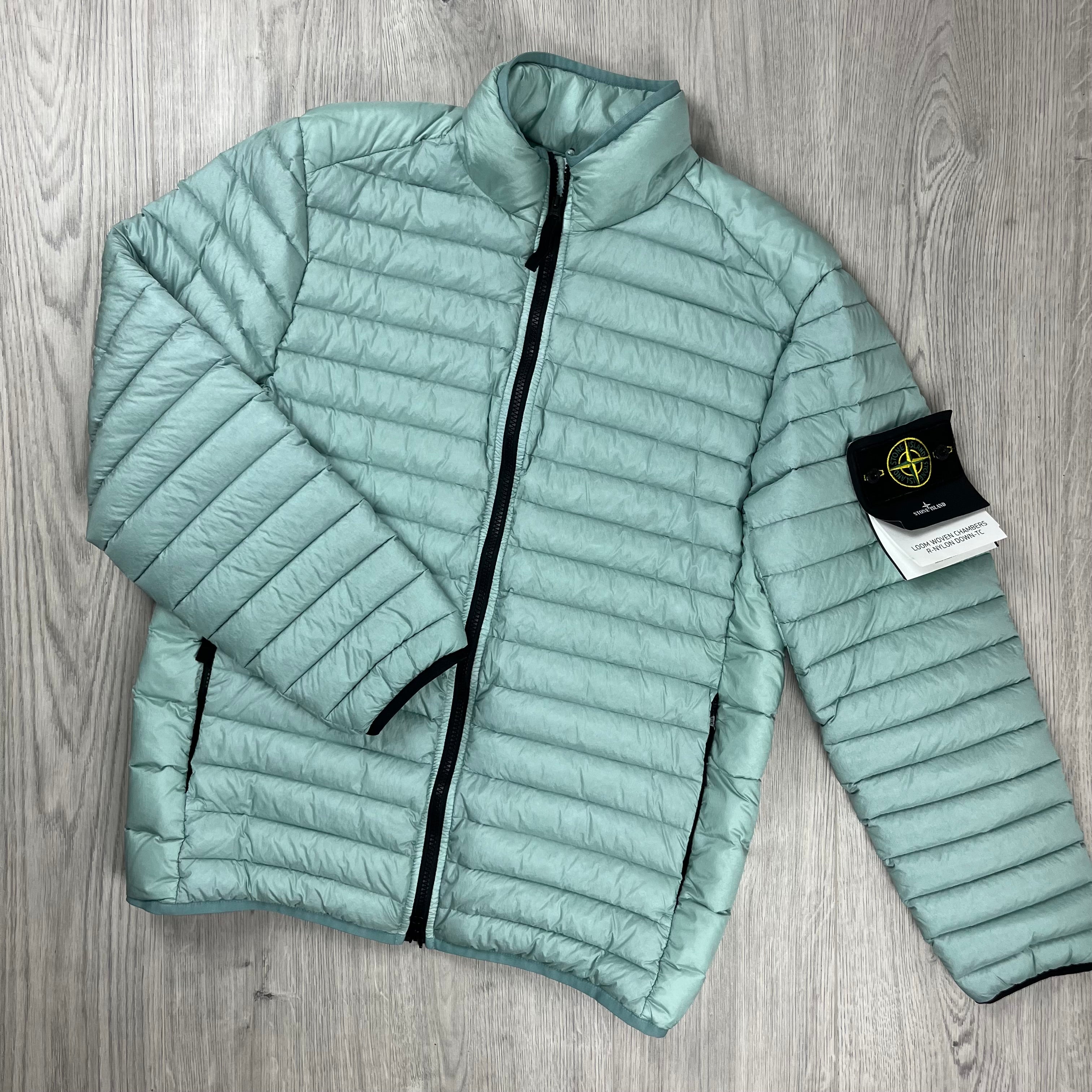 Stone Island Woven Down Jacket - Sky Blue