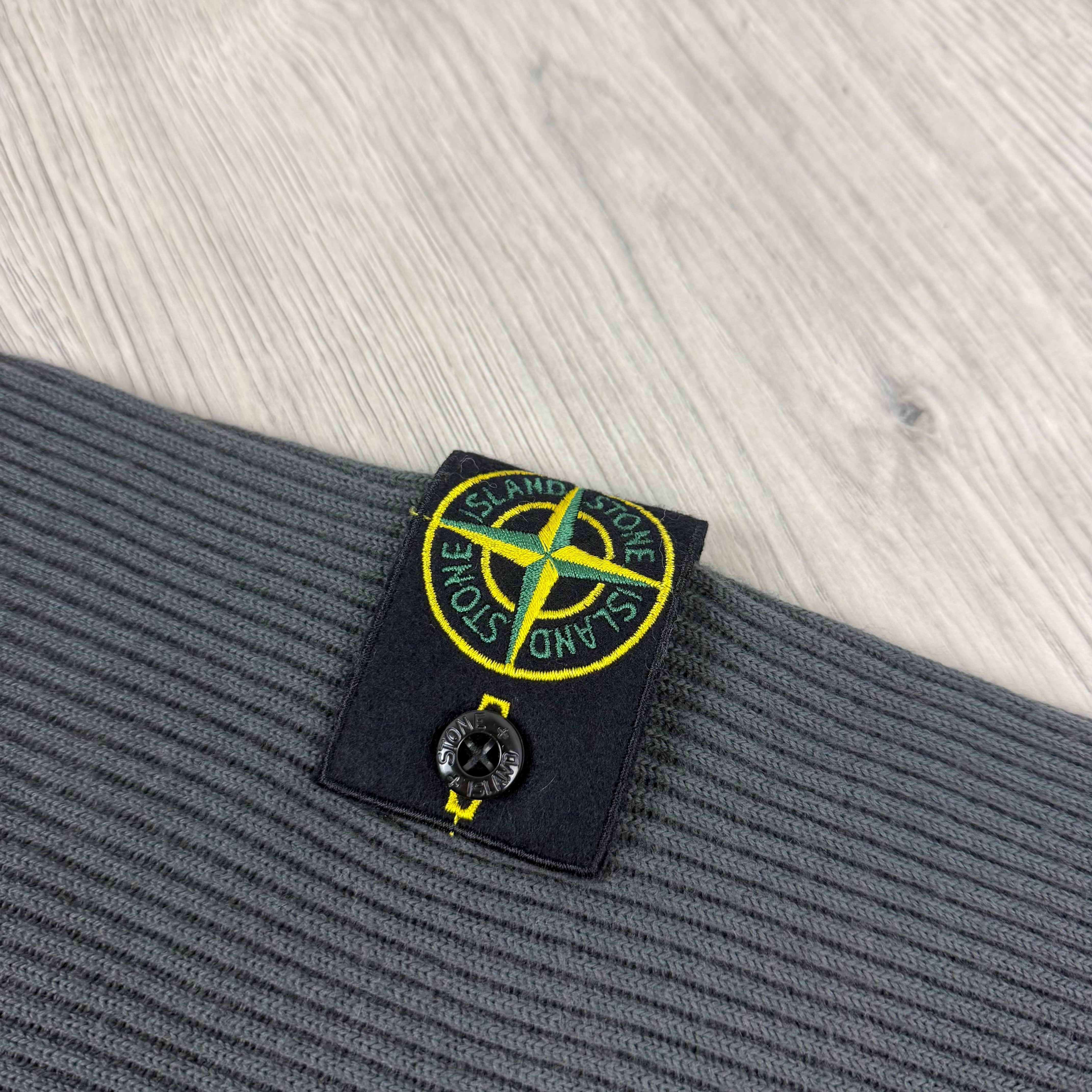 Stone Island Knit Rib Fleece - Lead Grey