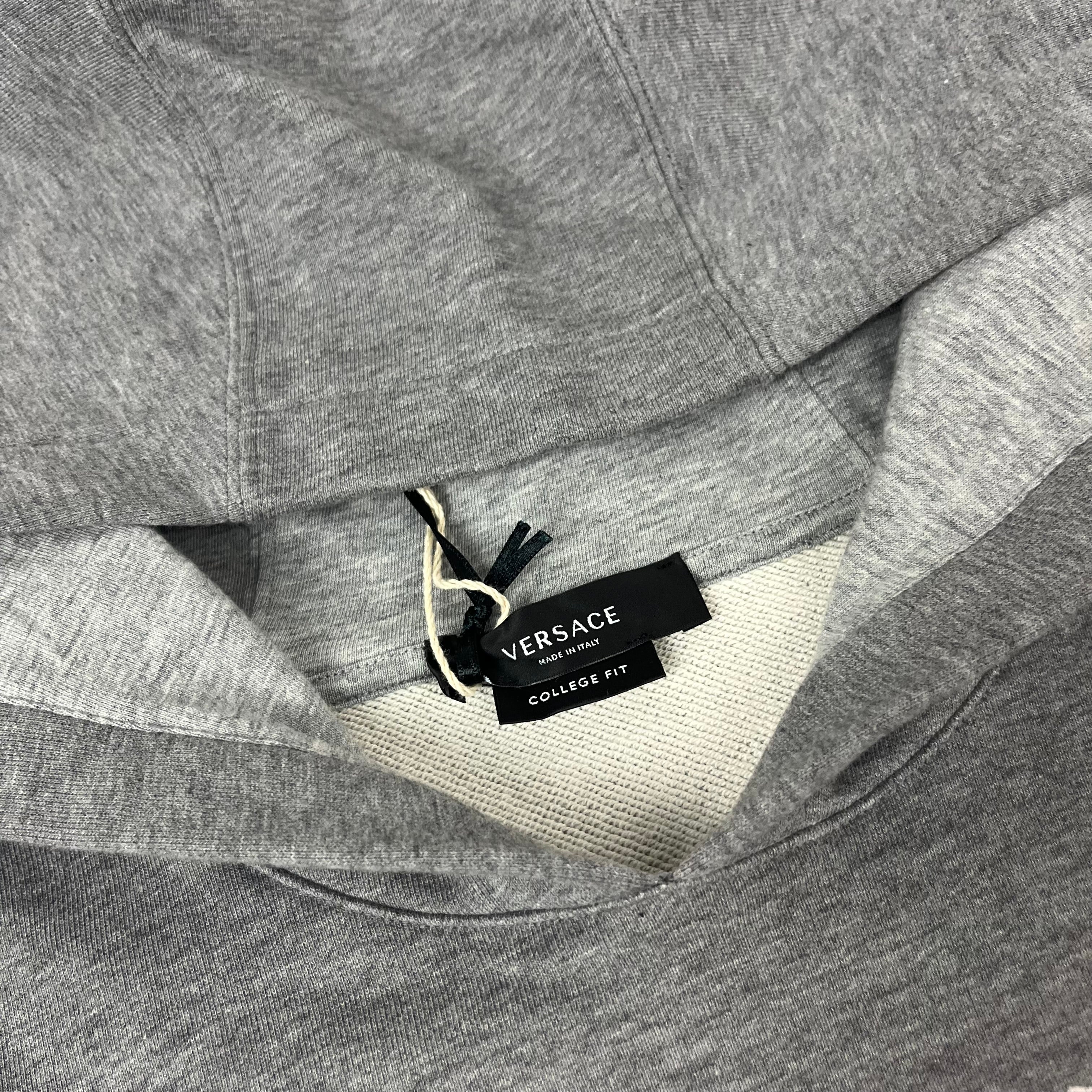 Versace | Men's College Hoodie | Grey | Outlet Sale
