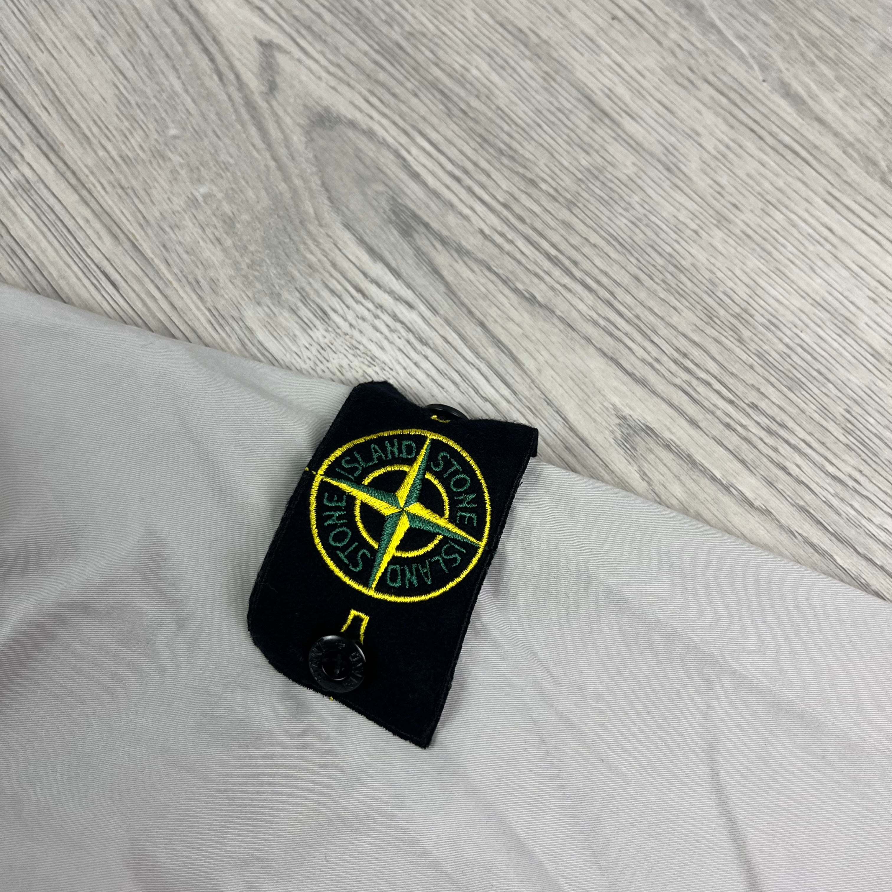 Stone Island Hooded Overshirt in Grey. On sale at Open Attire.