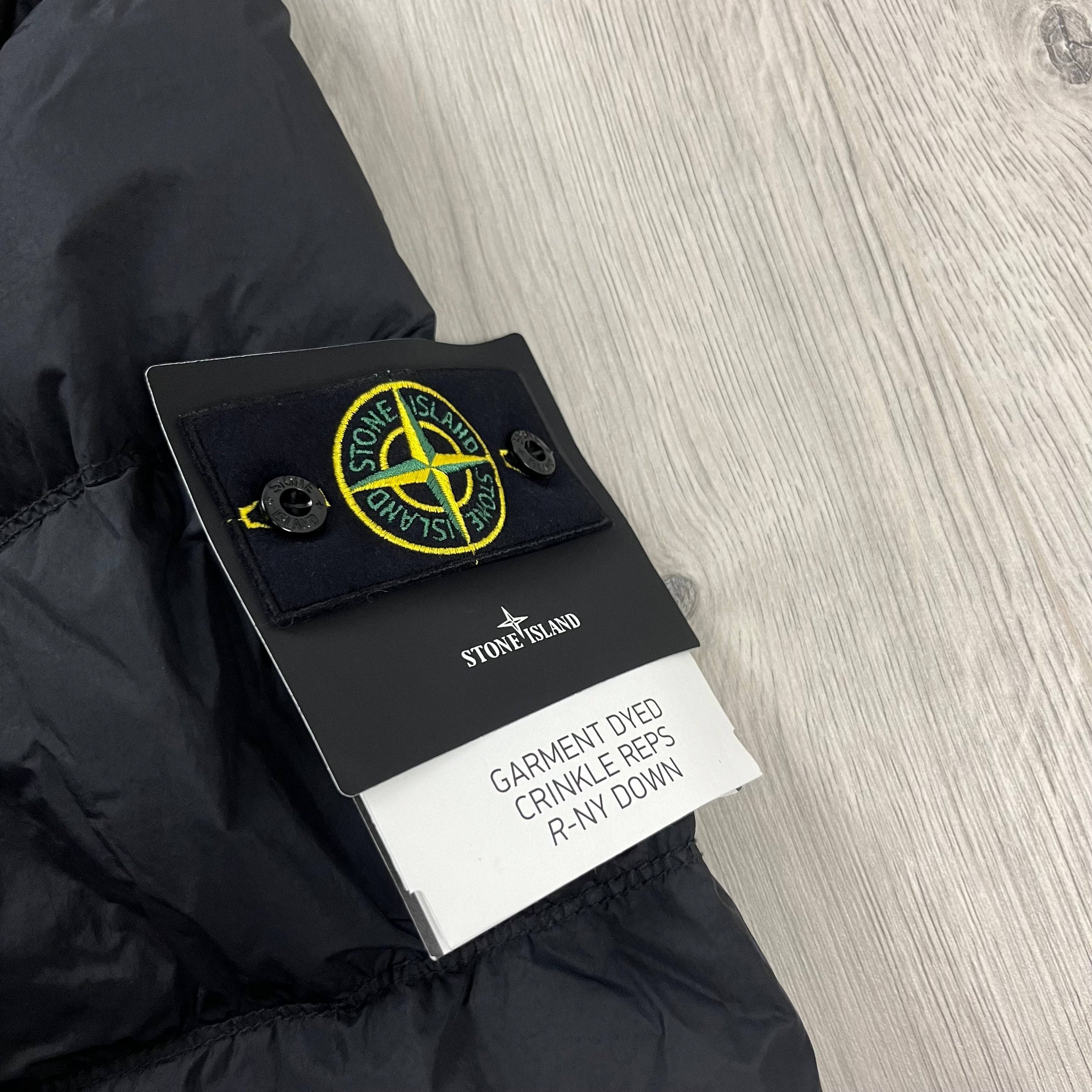 Stone Island Nylon Down Jacket - Black