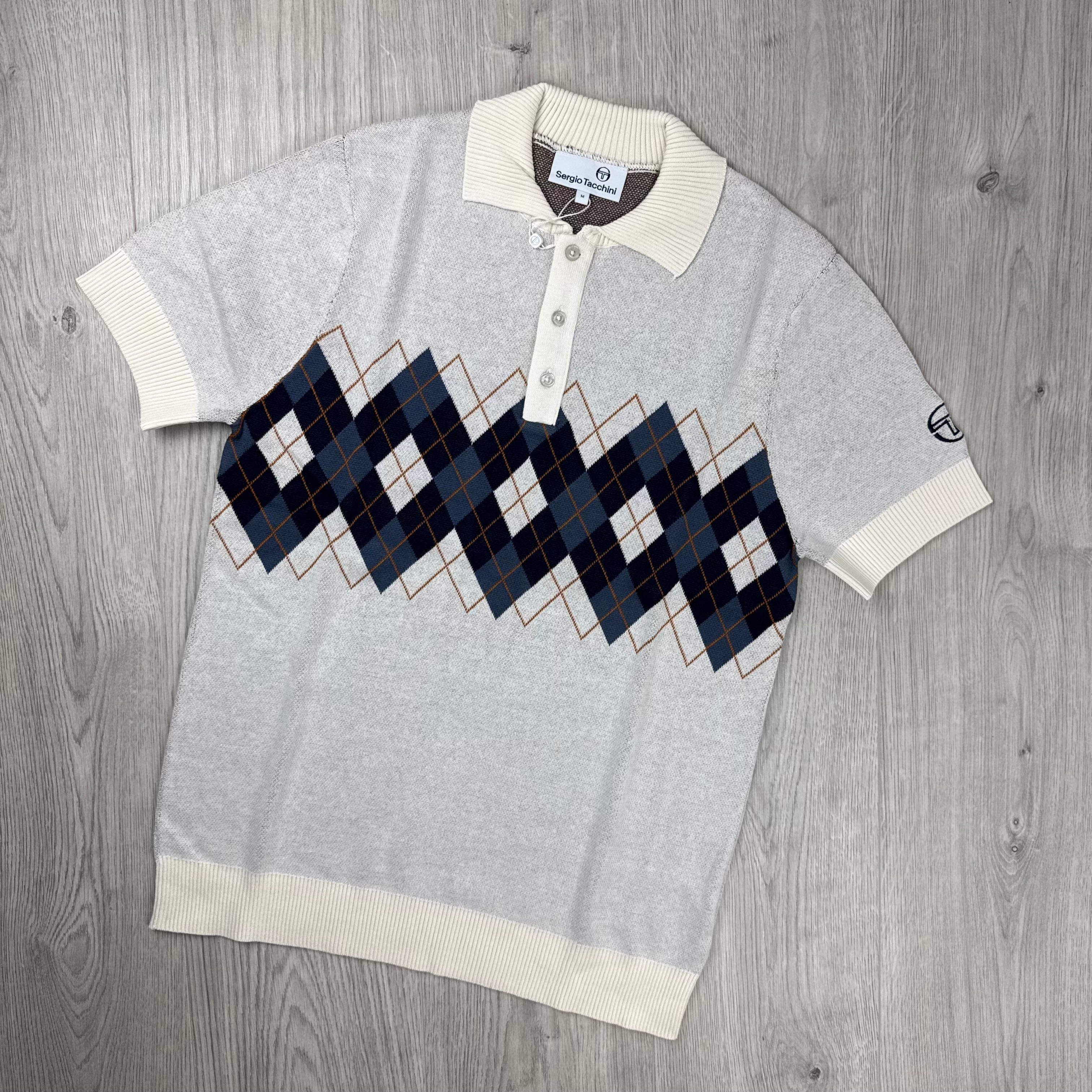 Sergio Tacchini 'Carezza' Knit Polo Shirt - Gardenia
