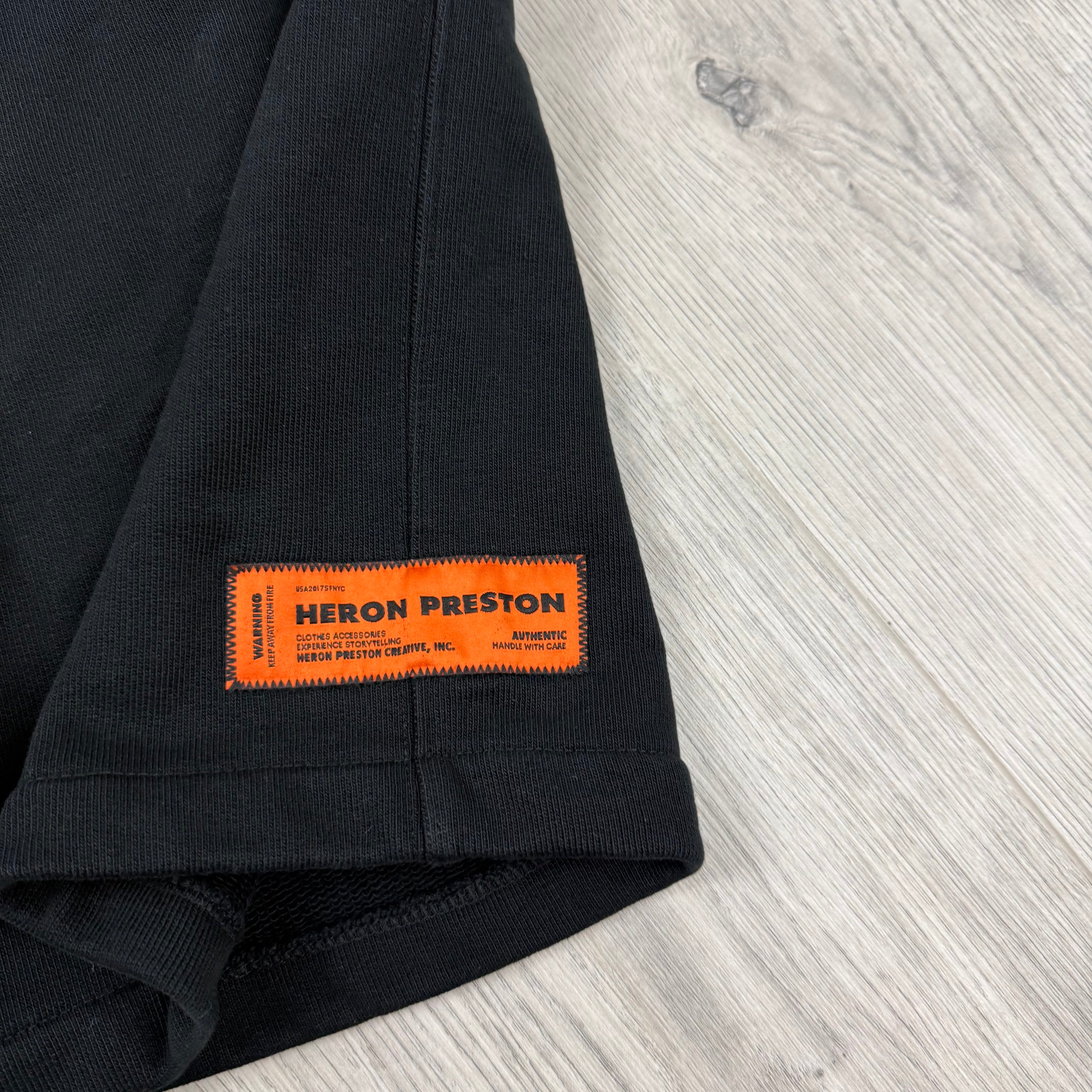 Heron Preston Cyrillic Jersey Shorts - Black