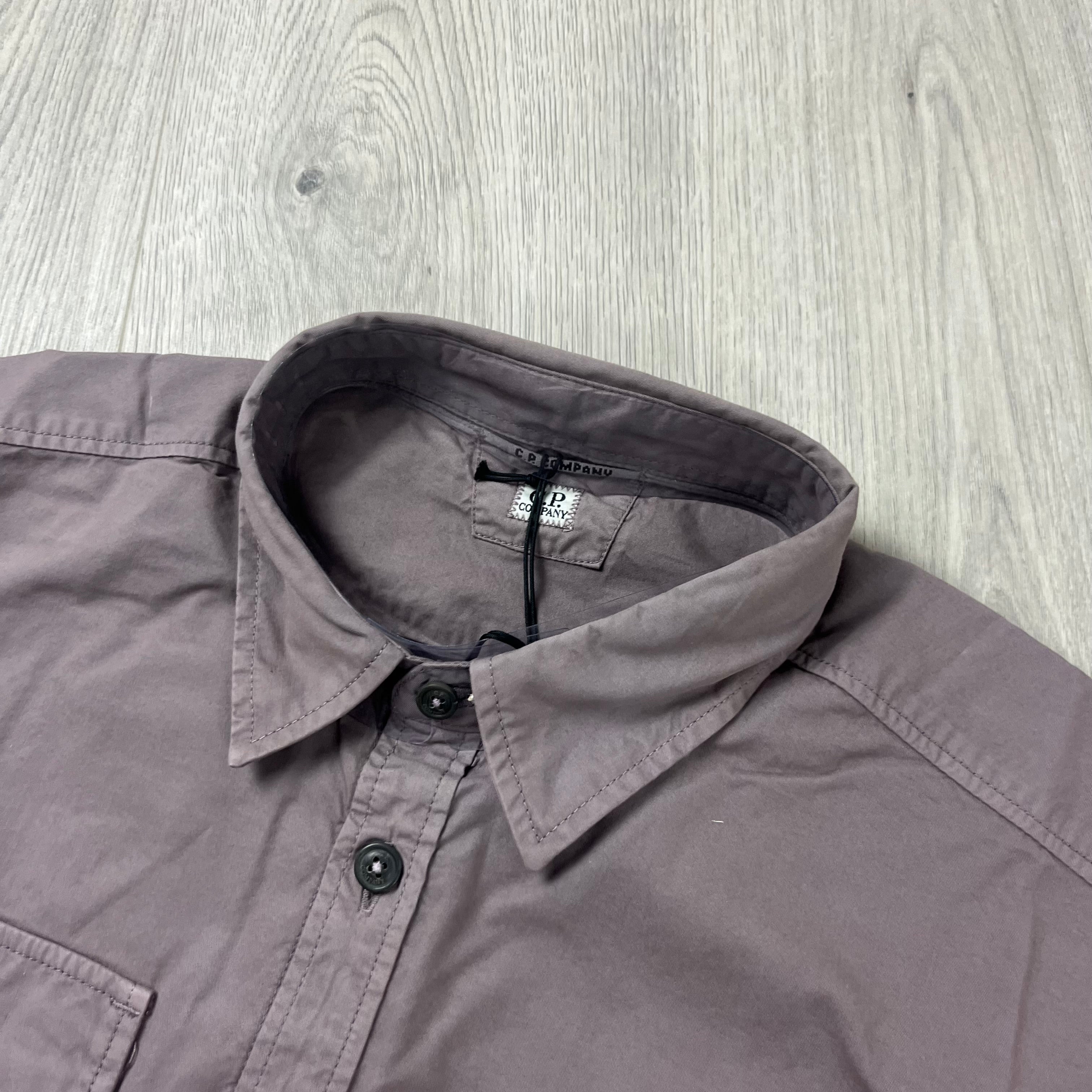 CP Company Button Overshirt - Dove