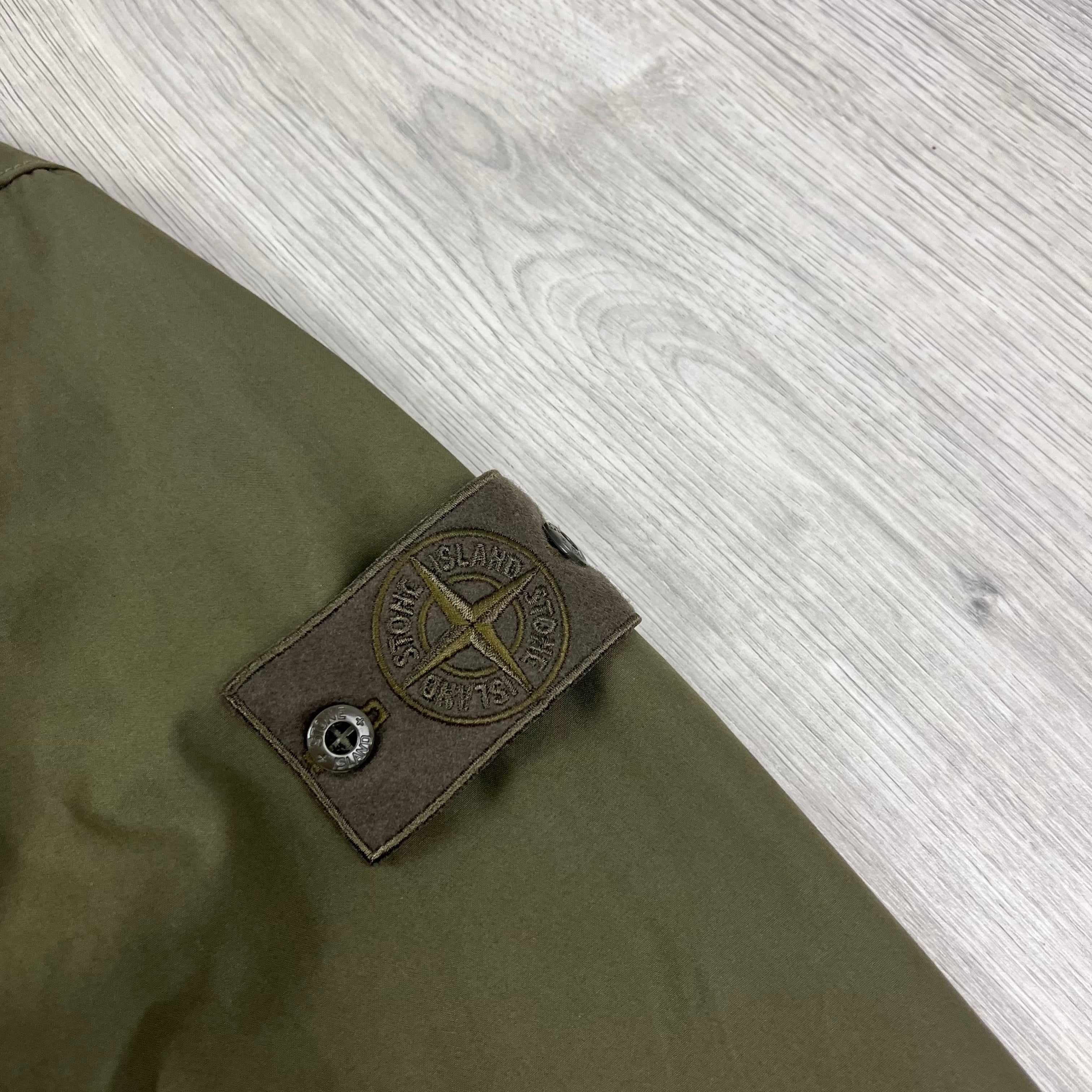 Stone Island Ghost Overshirt in Military Green. On sale at Open Attire.