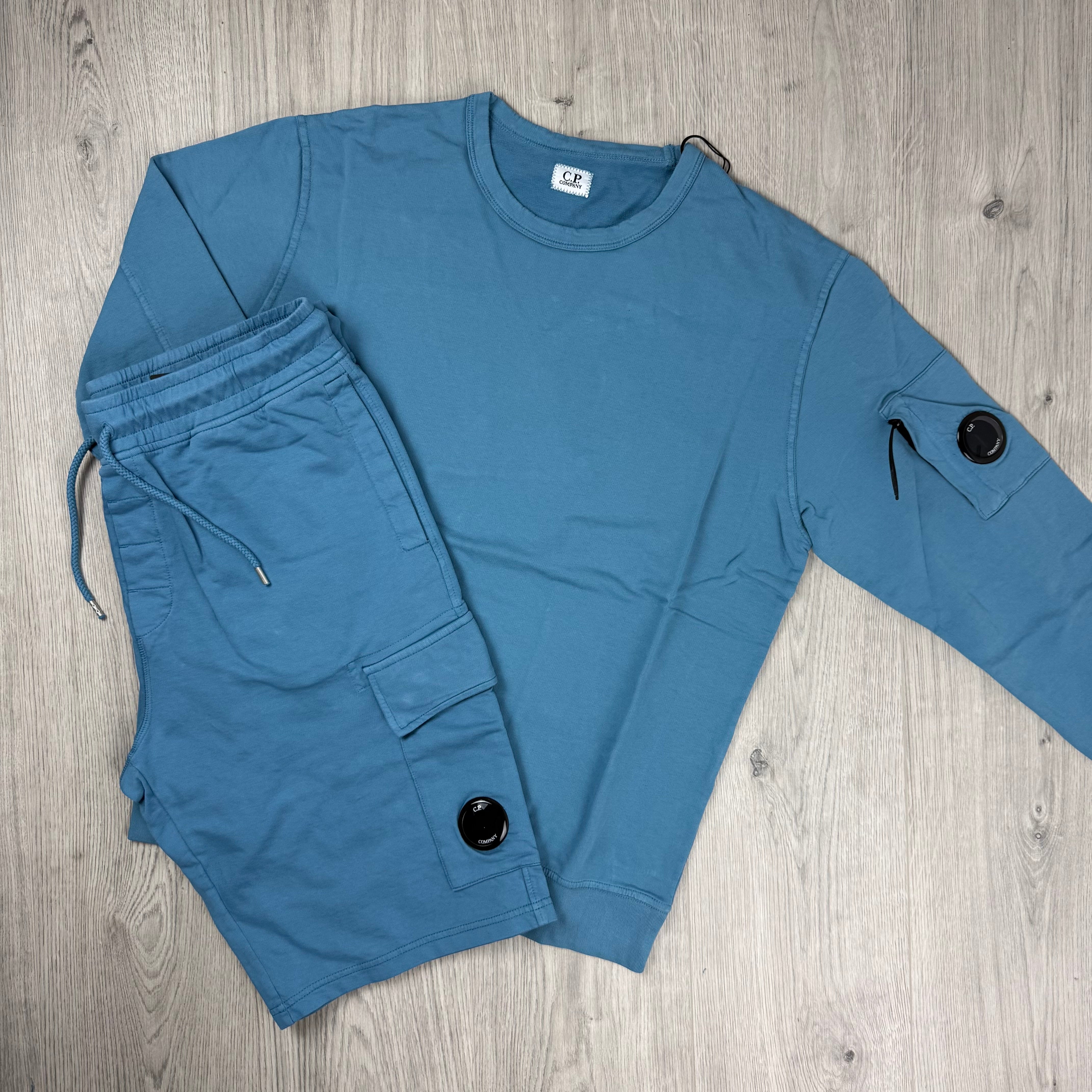 CP Company Light Fleece Tracksuit - Aegean Blue