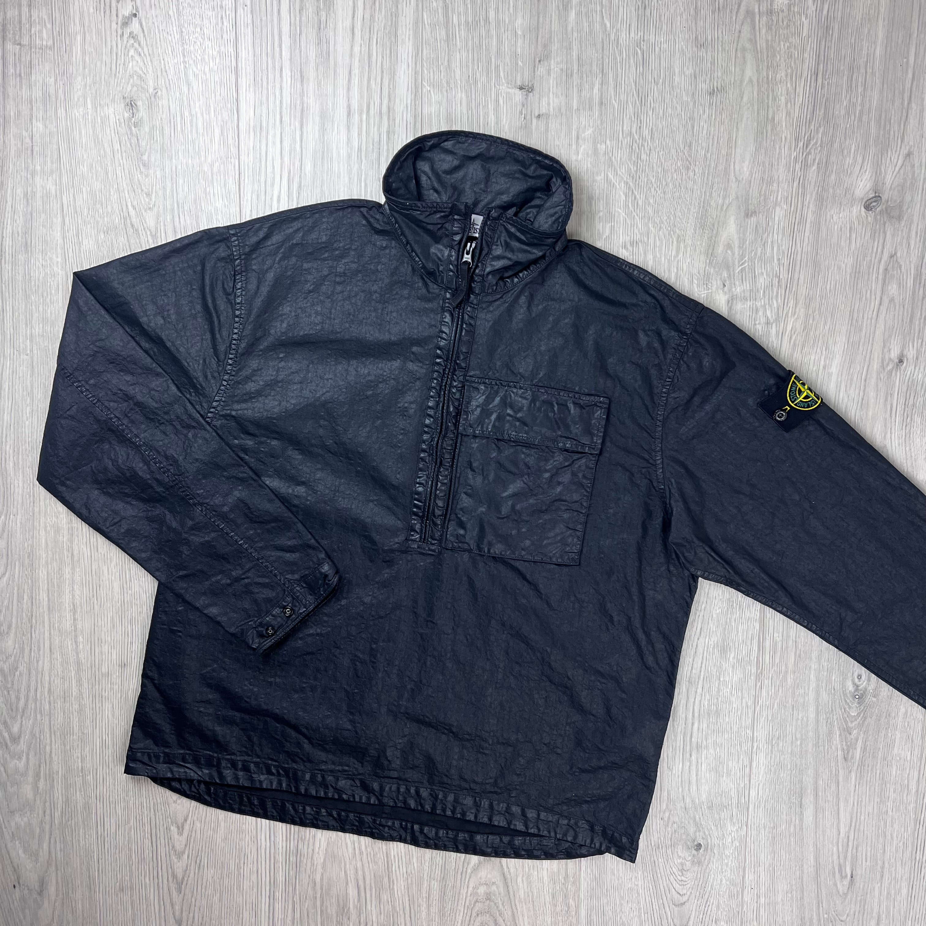 ジャケット・アウター Stone  Half Zip up anorak smock Stone Island Zip Smock - Black