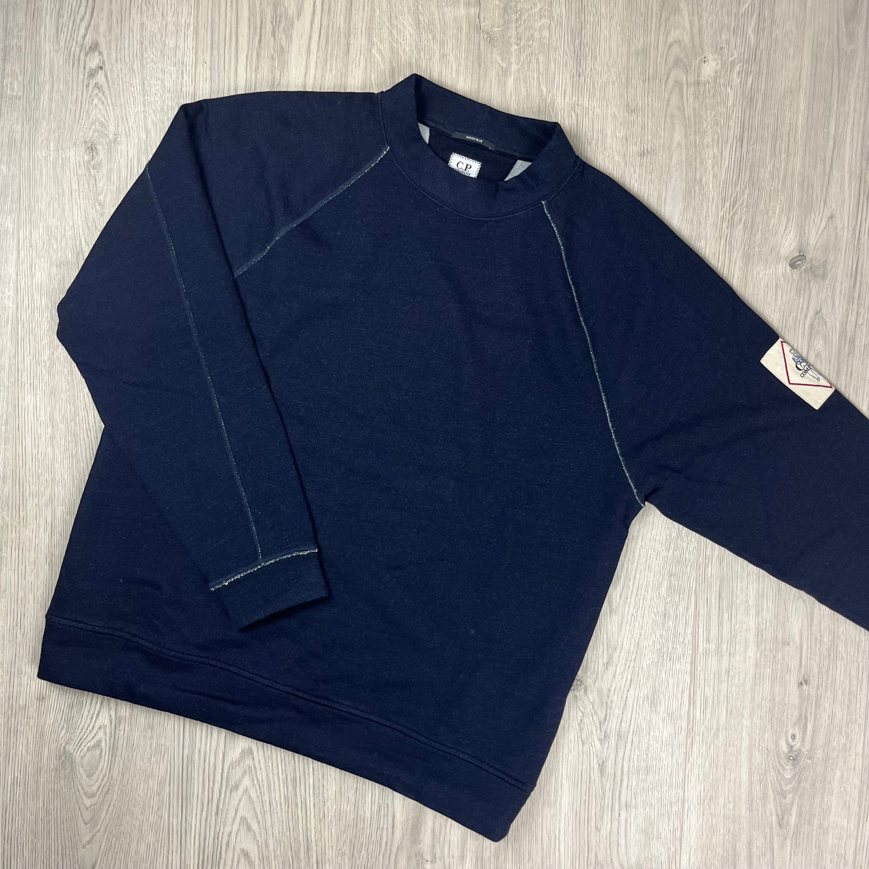 CP Company Brushed Indigo Sweatshirt - Navy