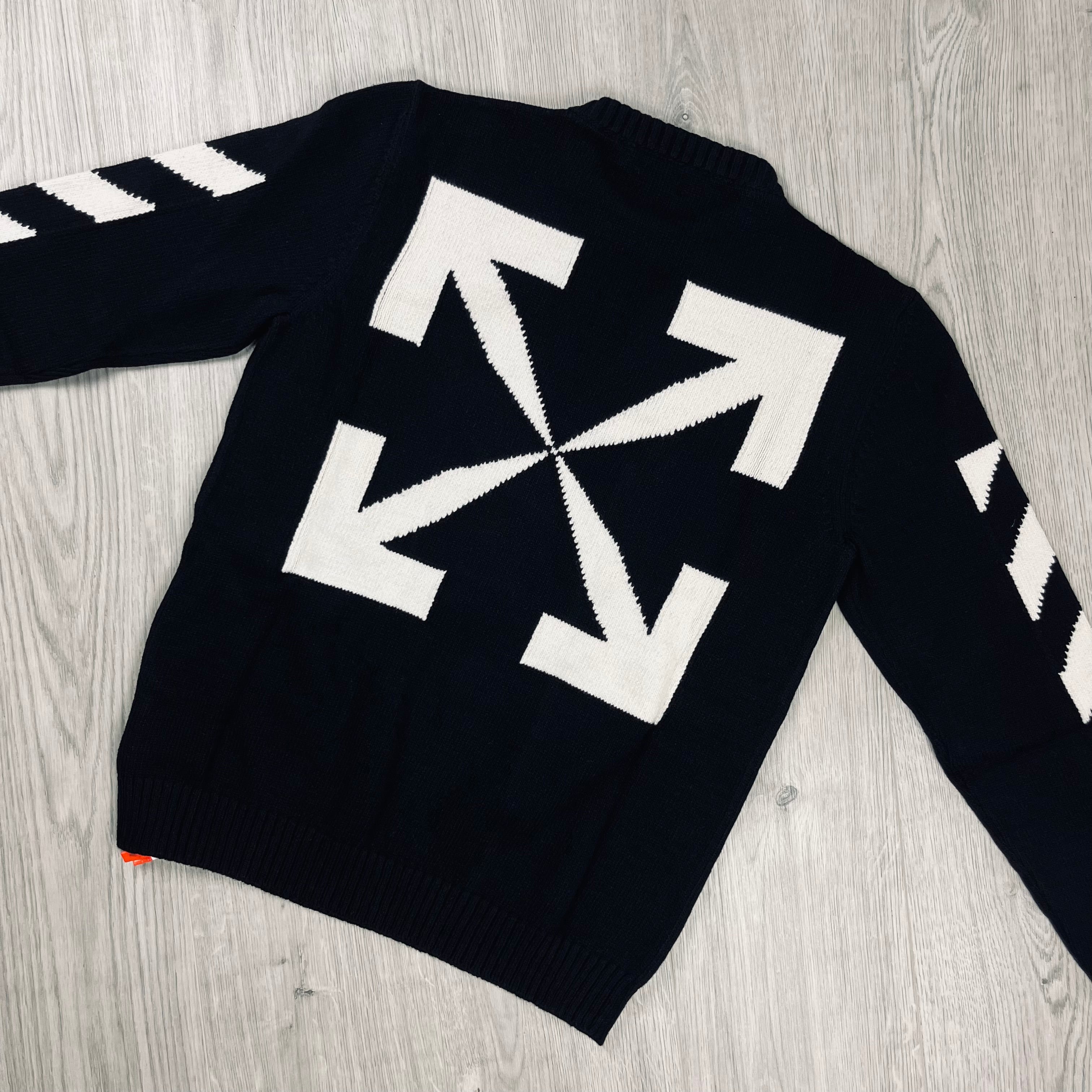 Off-White Knit Sweatshirt - Black