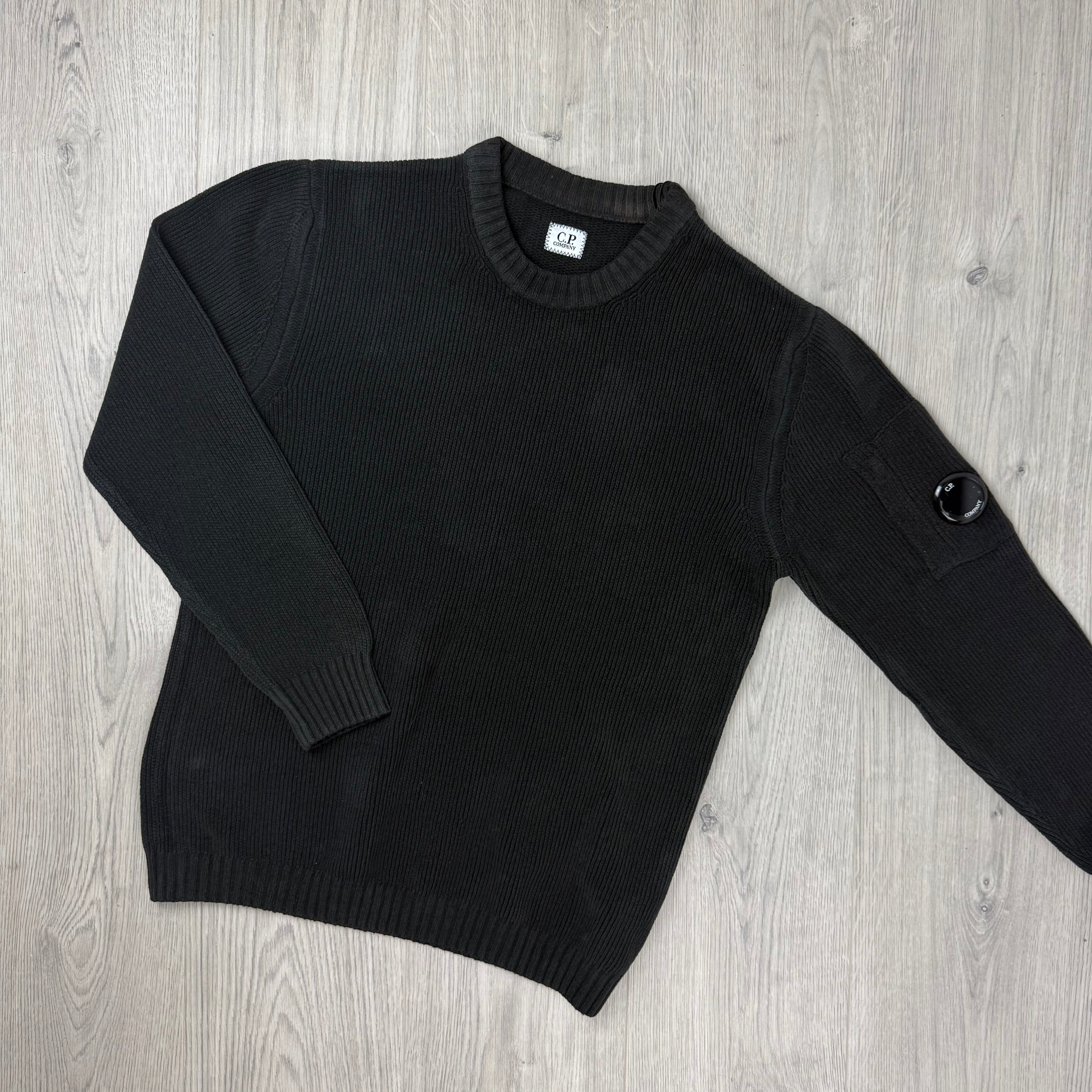 CP Company | Men's Chenille Sweatshirt | Black | Outlet Sale
