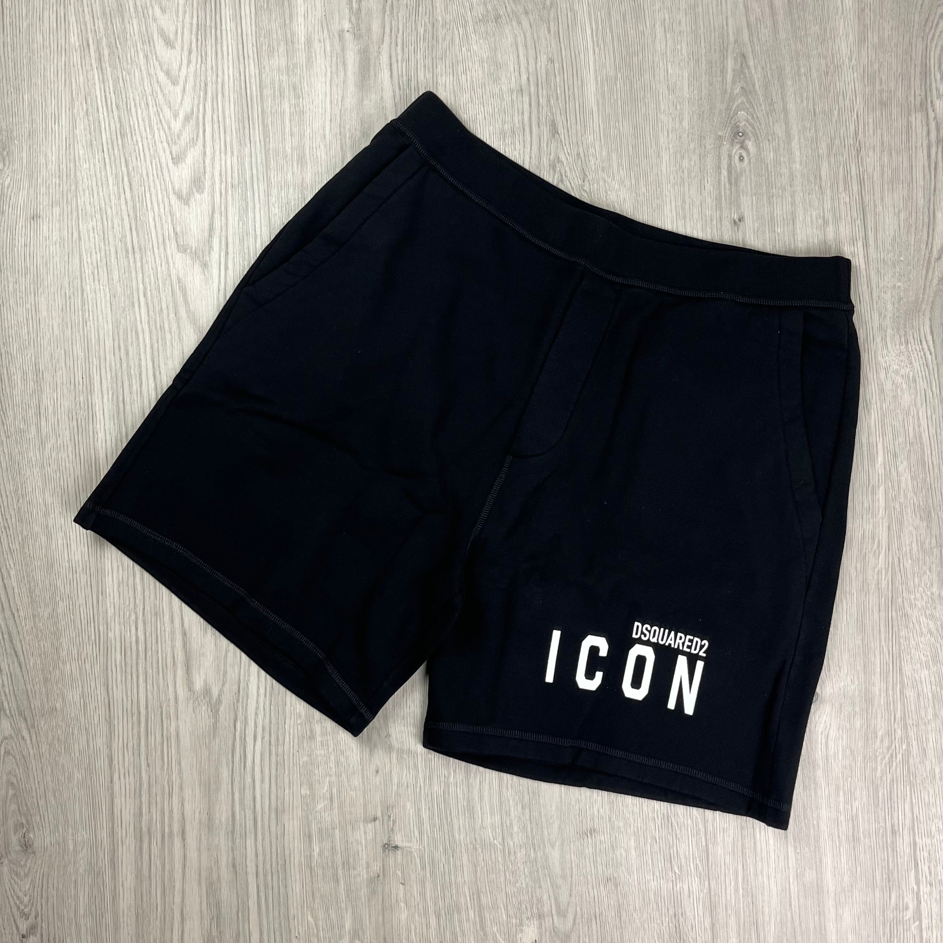 DSQUARED2 ICON Jersey Shorts - Black