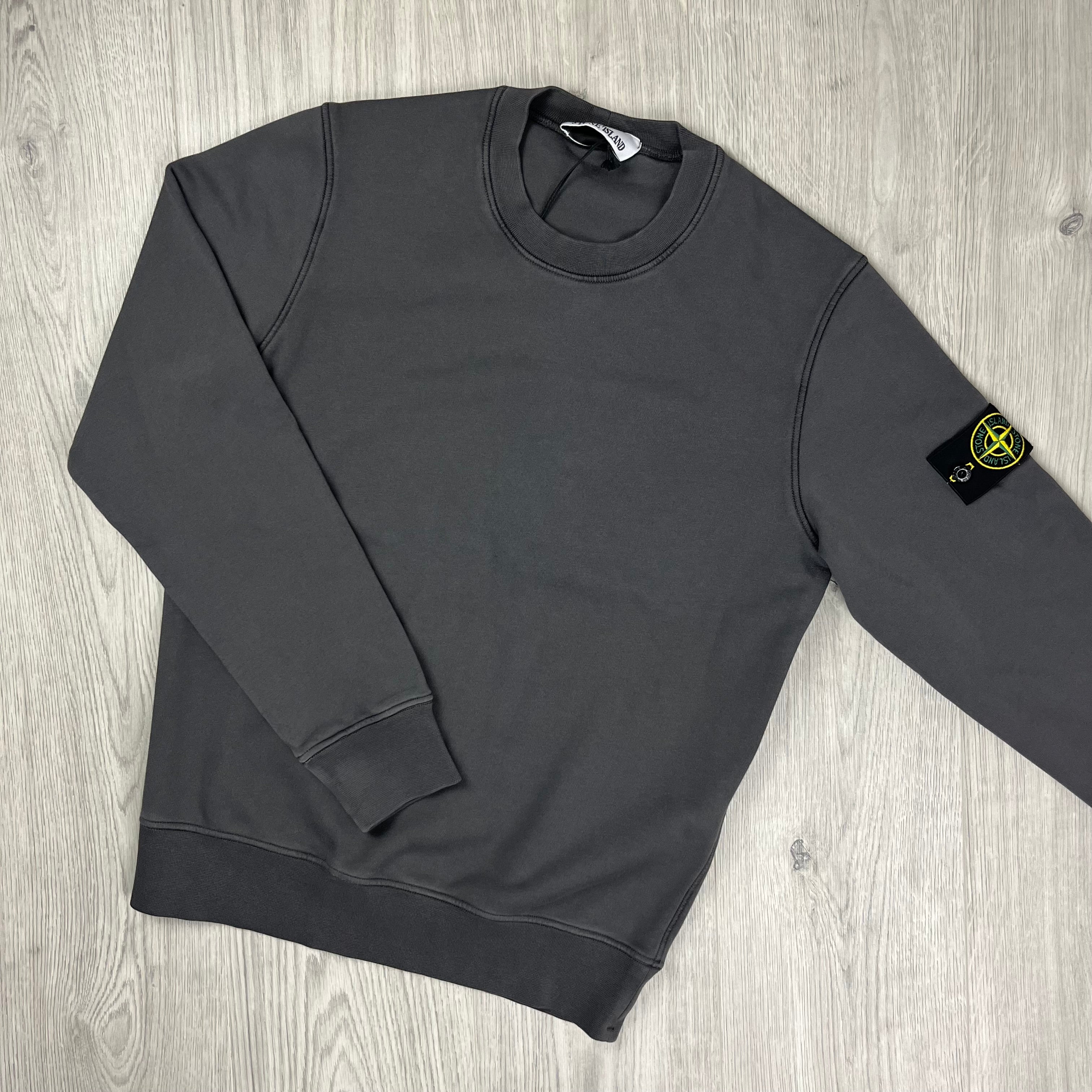 Stone Island Dyed Sweatshirt - Charcoal