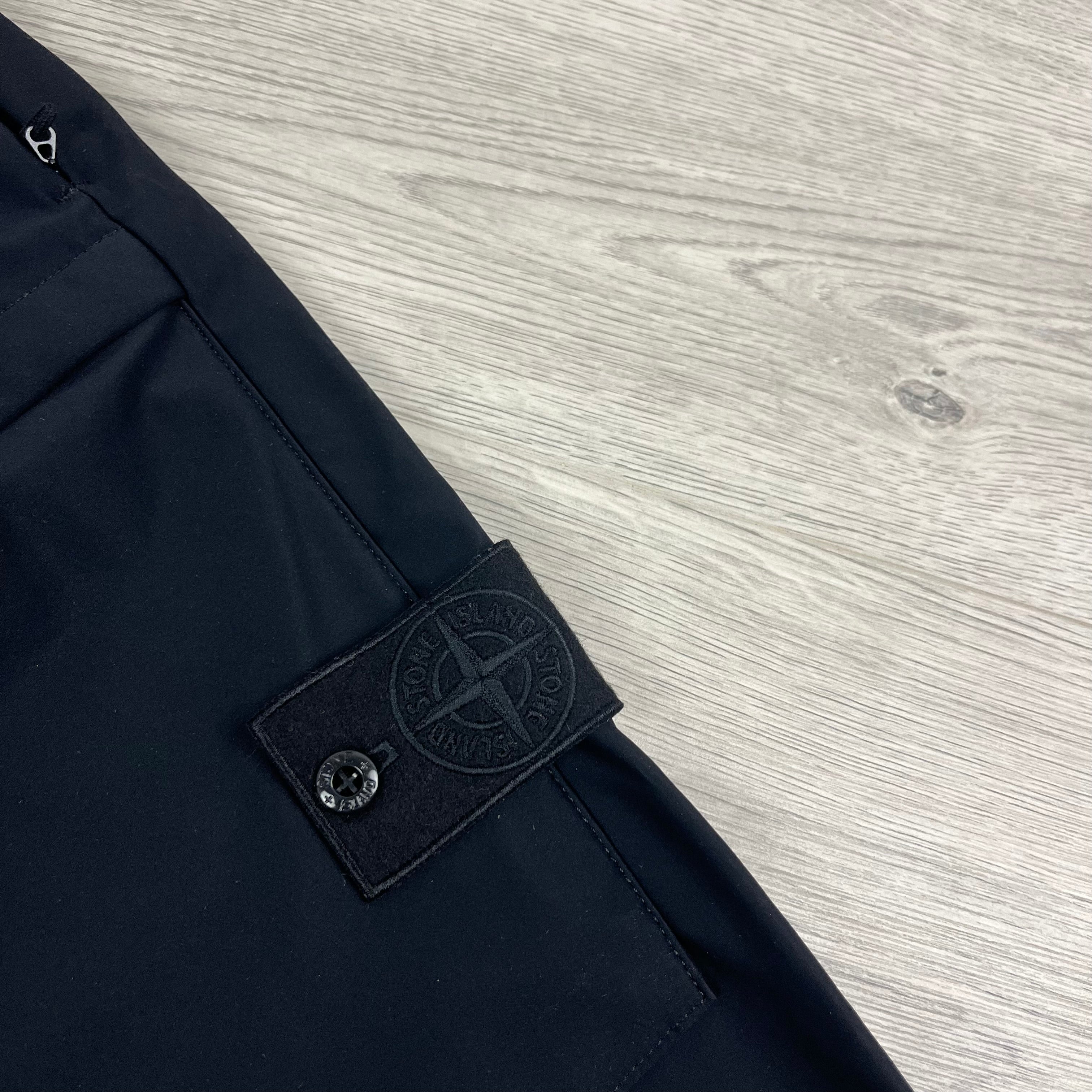 Stone Island Ghost Cargo Trousers - Black