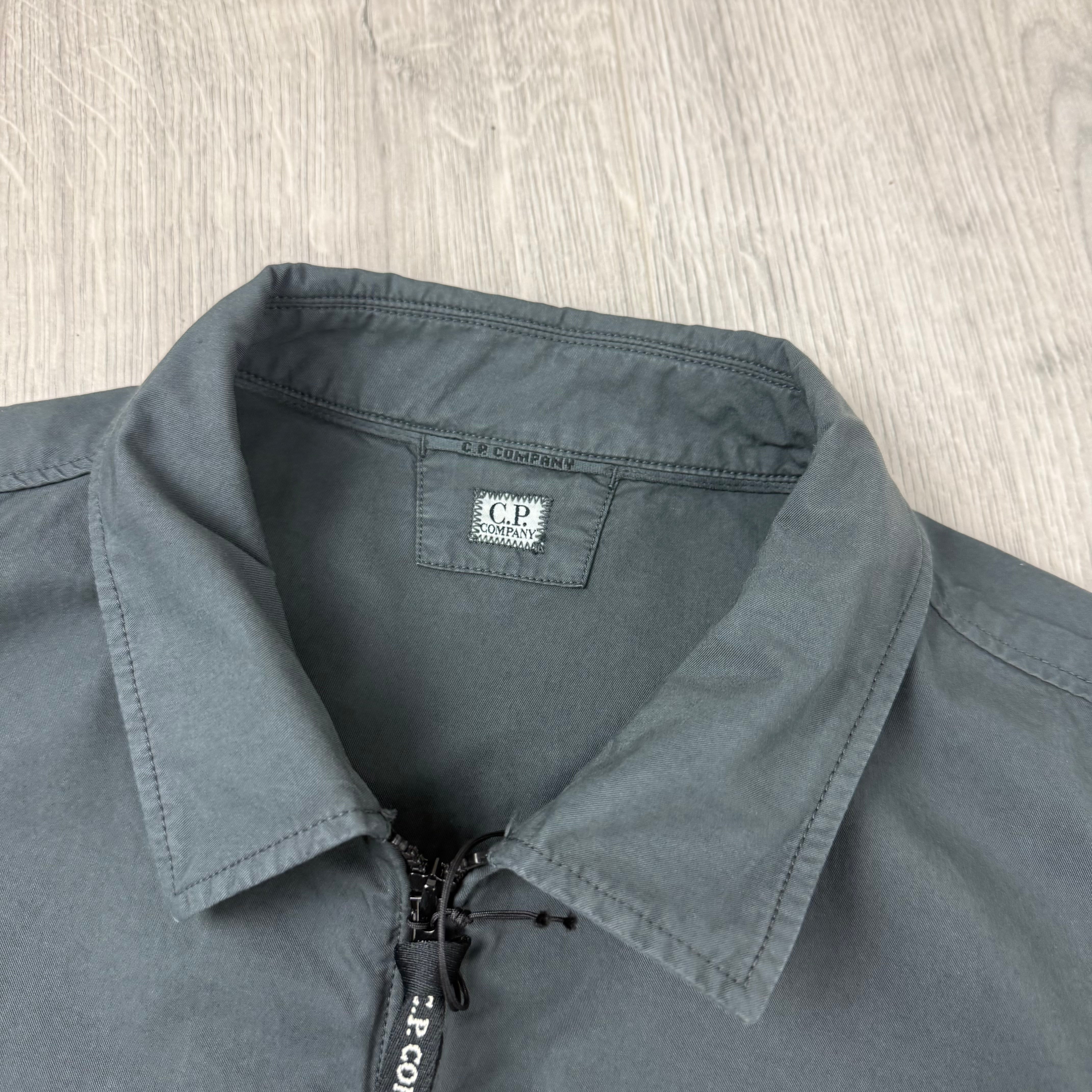 CP Company | Men's Zip Overshirt | Dark Shadow | Outlet Sale