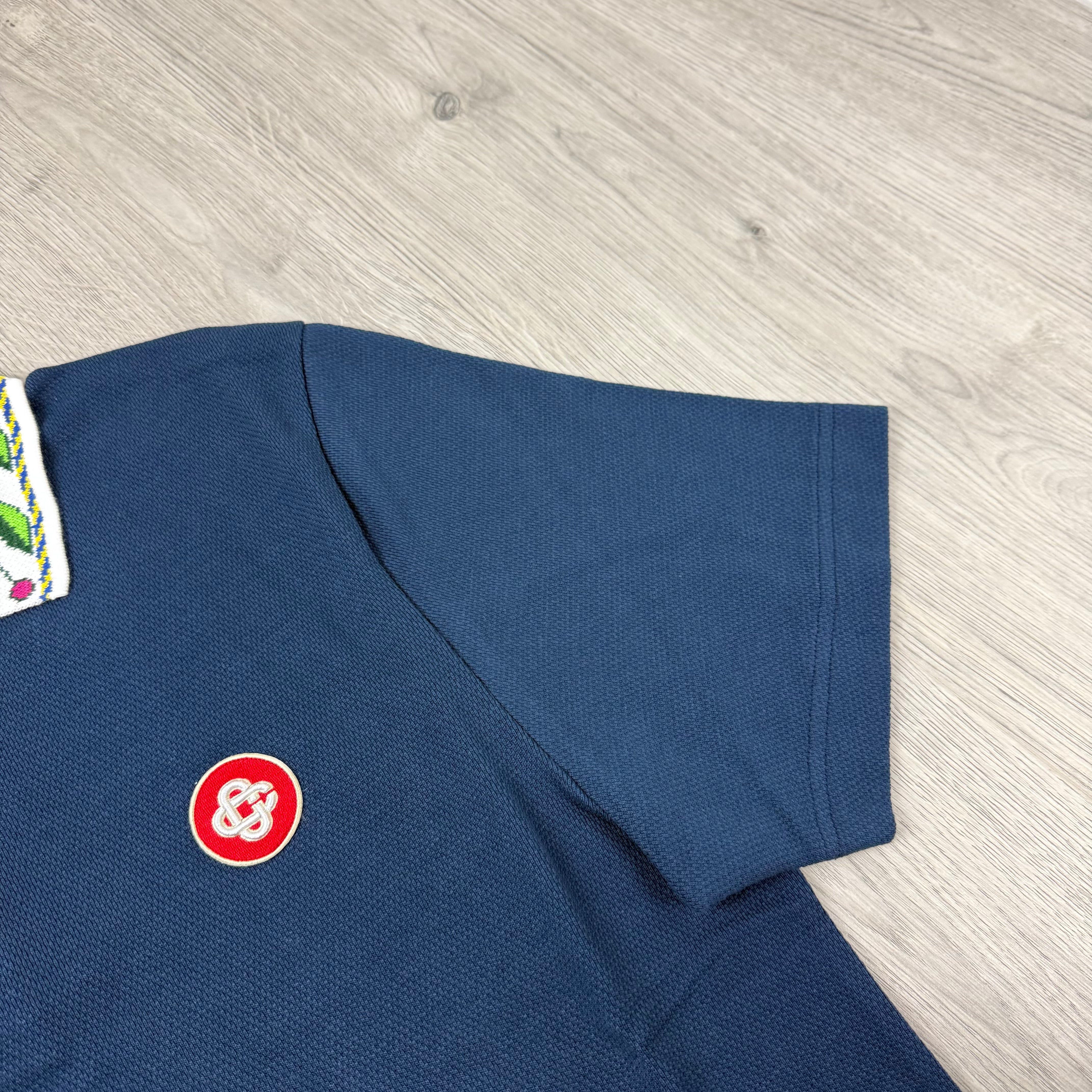 Casablanca Laurel Polo Shirt - Navy
