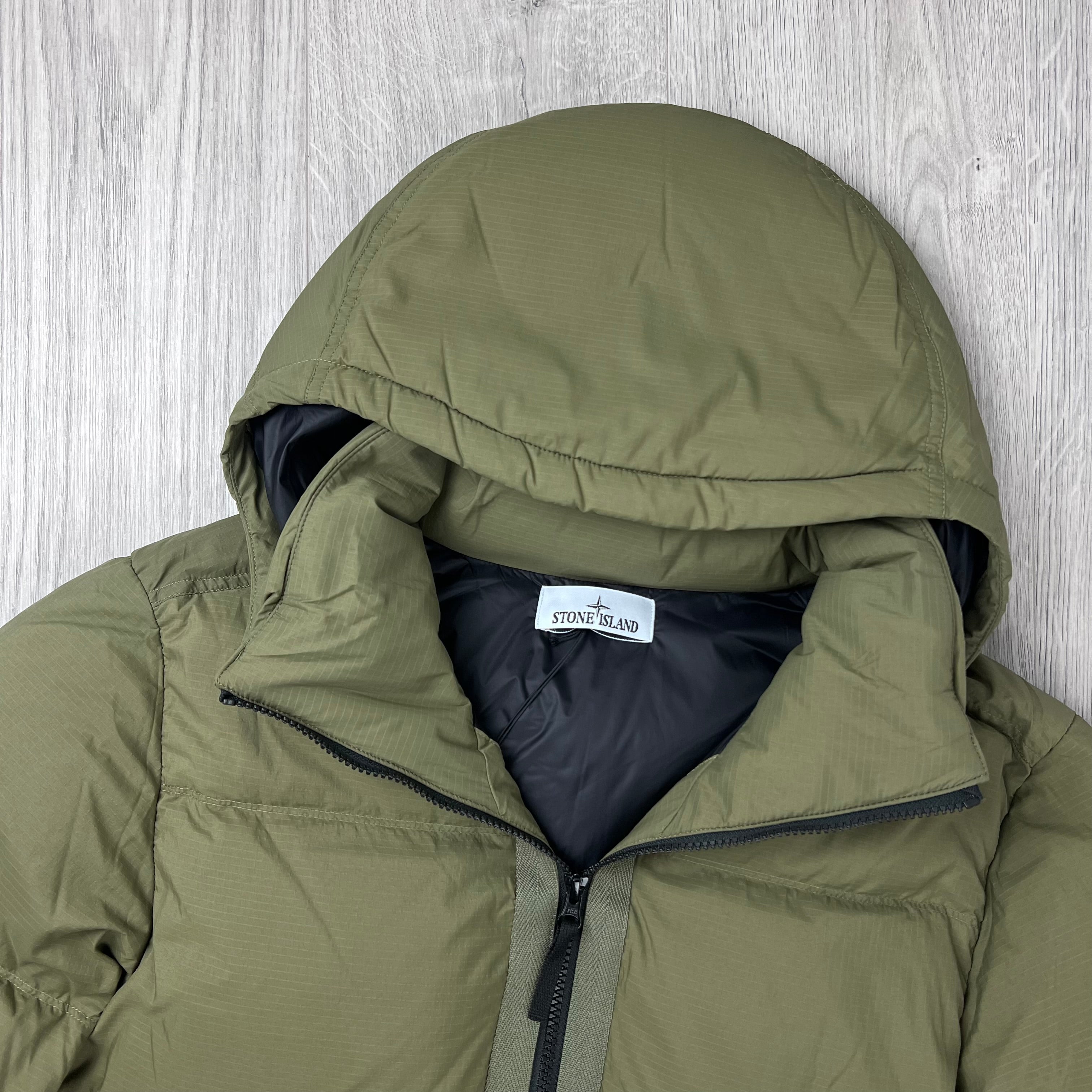 Stone Island | Men's Ripstop Jacket | Military | Outlet Sale