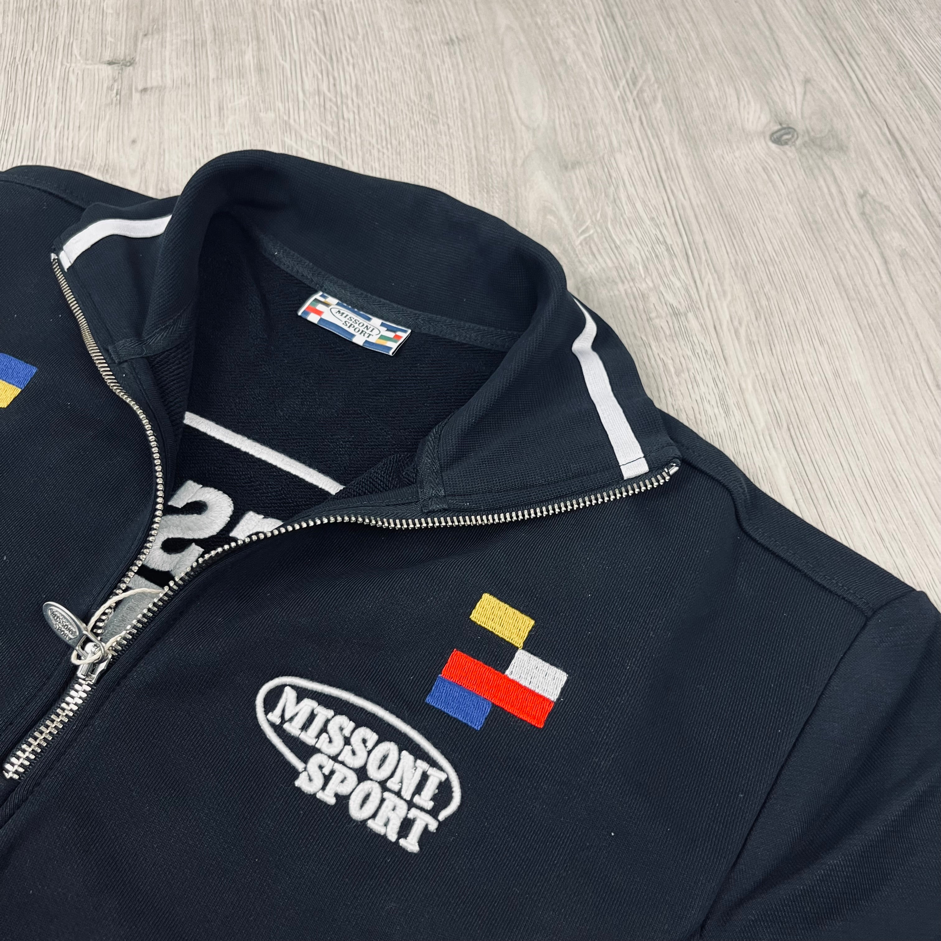 Missoni Sport | Men's Zip Sweatshirt | Black | Outlet Sale